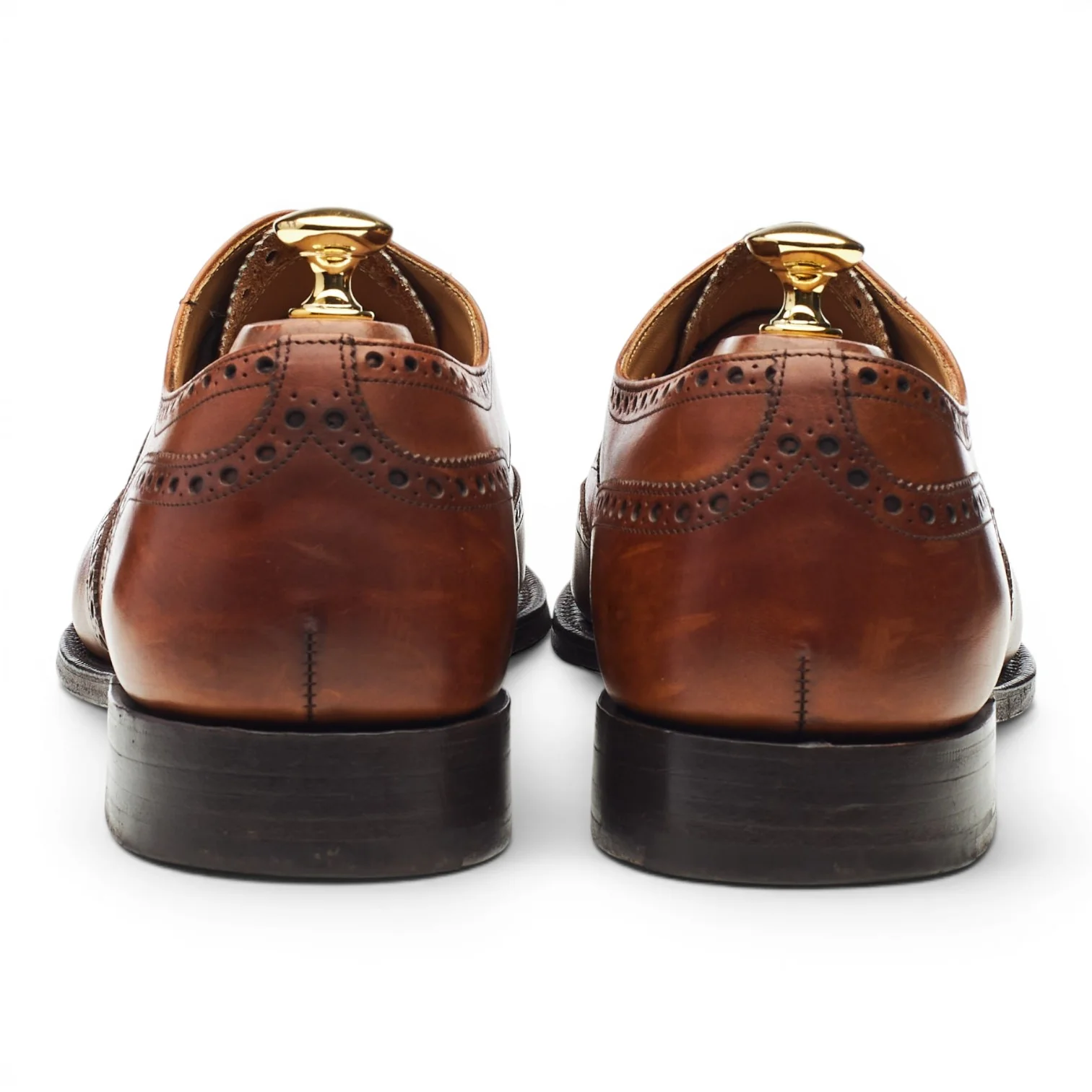 'Chetwynd' Tan Brown Leather Oxford Brogues UK 10 F - Image 4