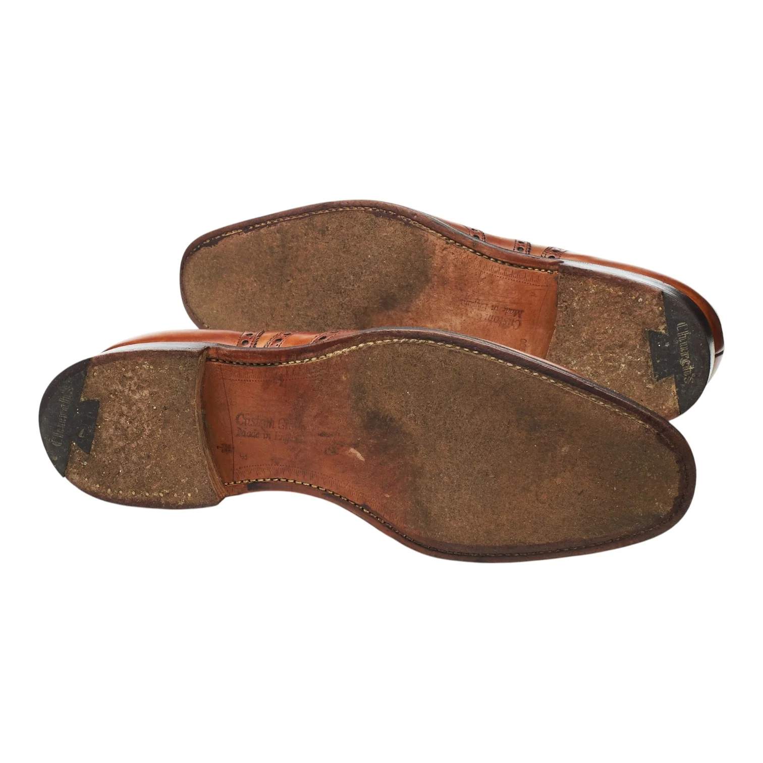 'Chetwynd' Tan Brown Leather Oxford Brogues UK 10 F - Image 5