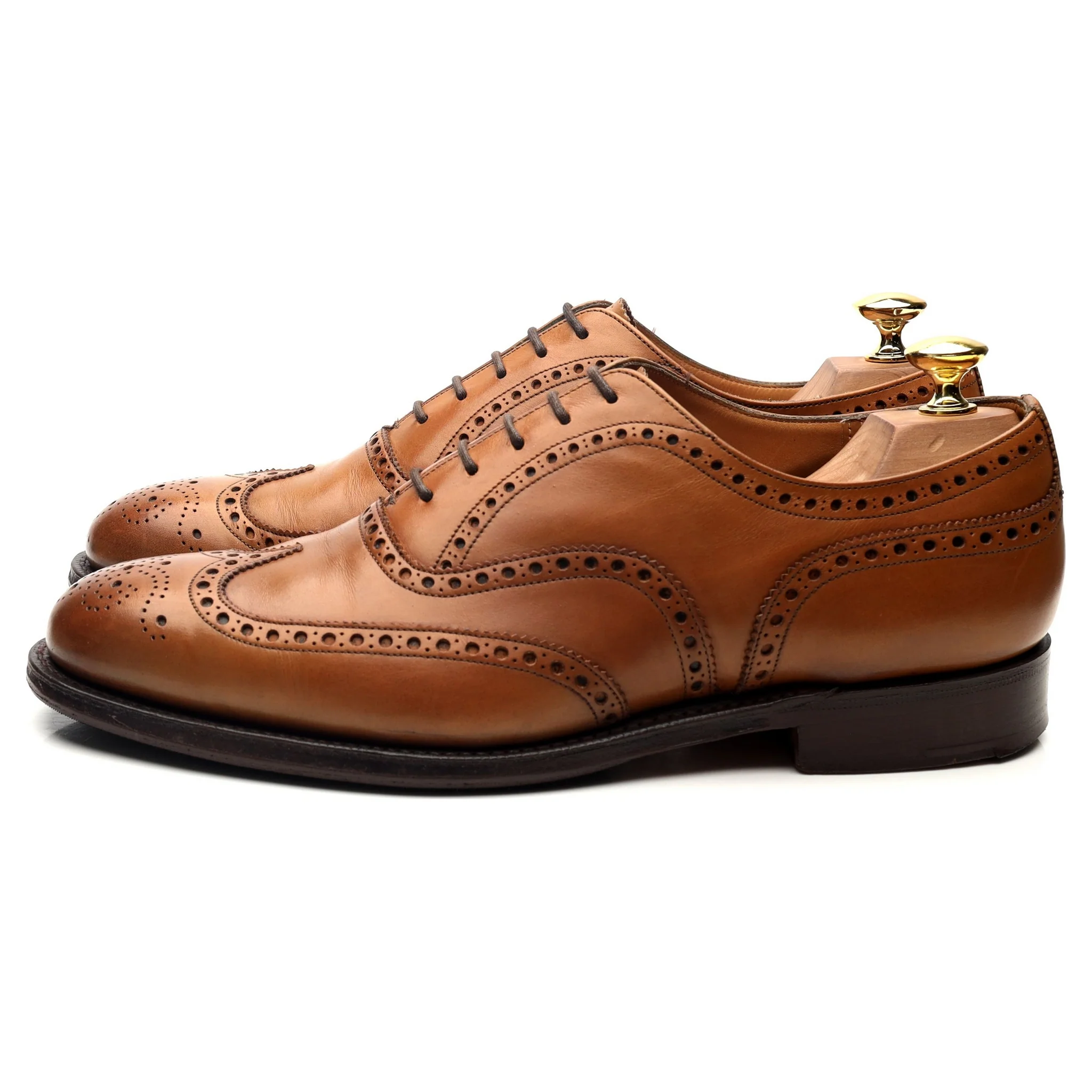 'Chetwynd' Tan Brown Leather Oxford Brogues UK 8 G - Image 2