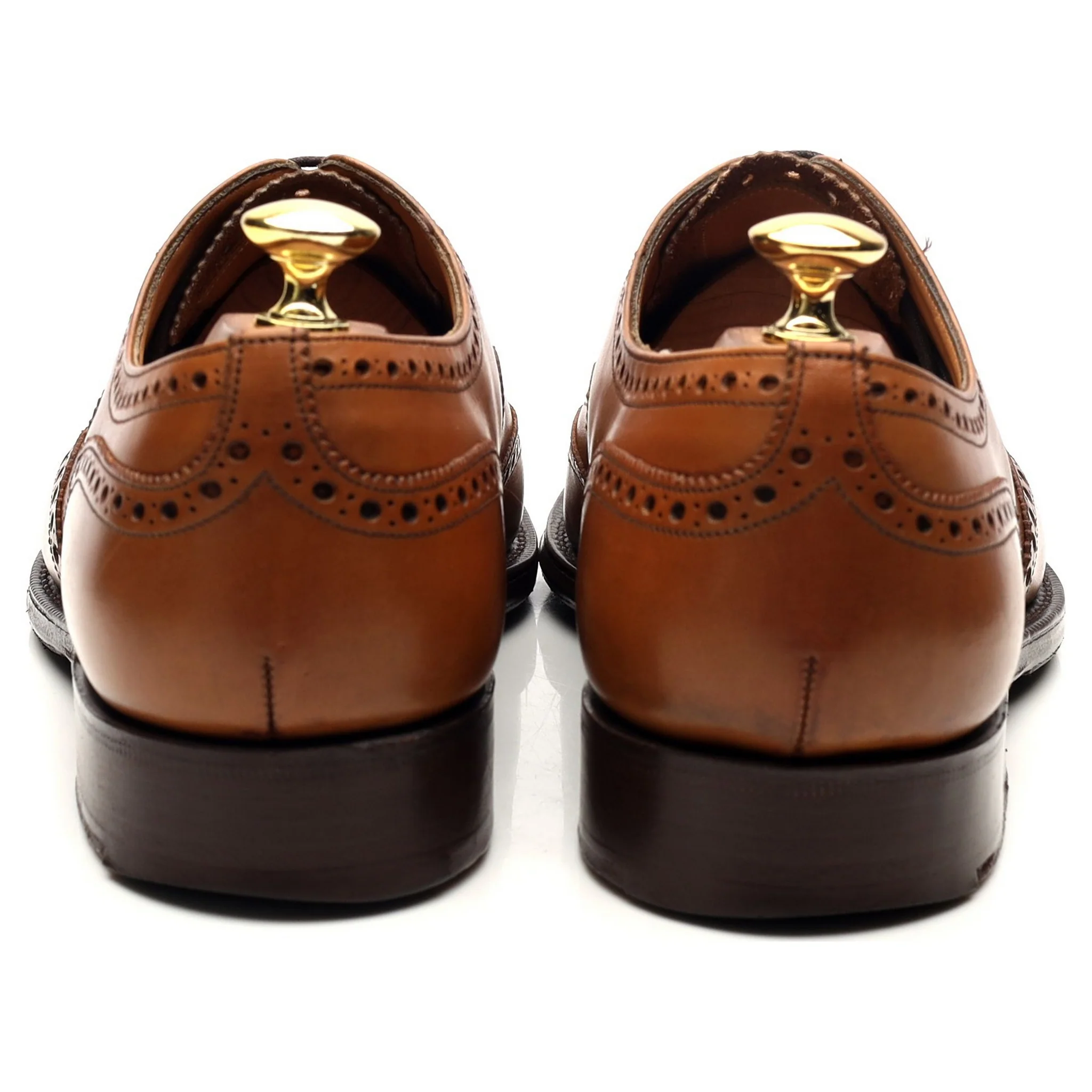 'Chetwynd' Tan Brown Leather Oxford Brogues UK 8 G - Image 4