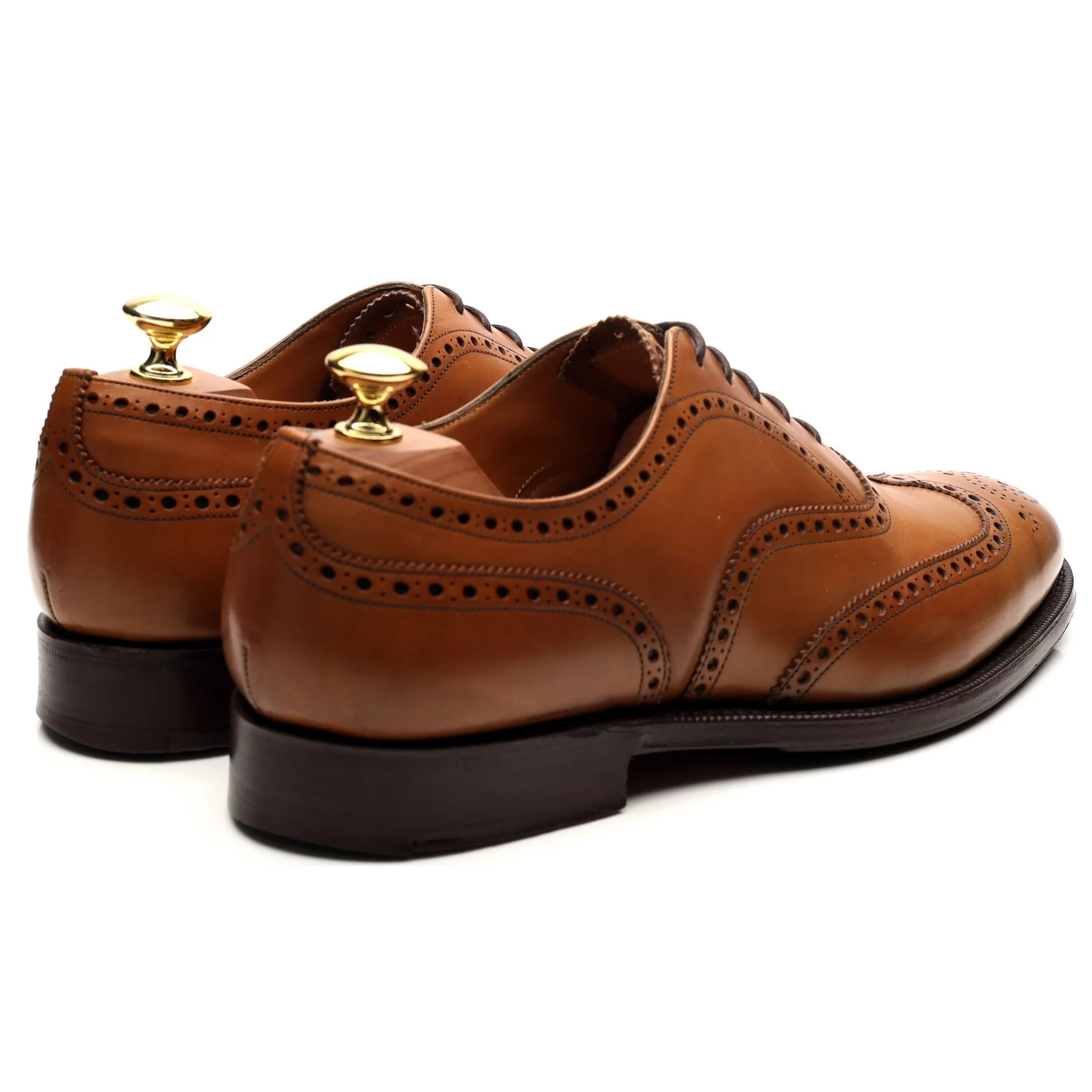 'Chetwynd' Tan Brown Leather Oxford Brogues UK 8 G - Image 5