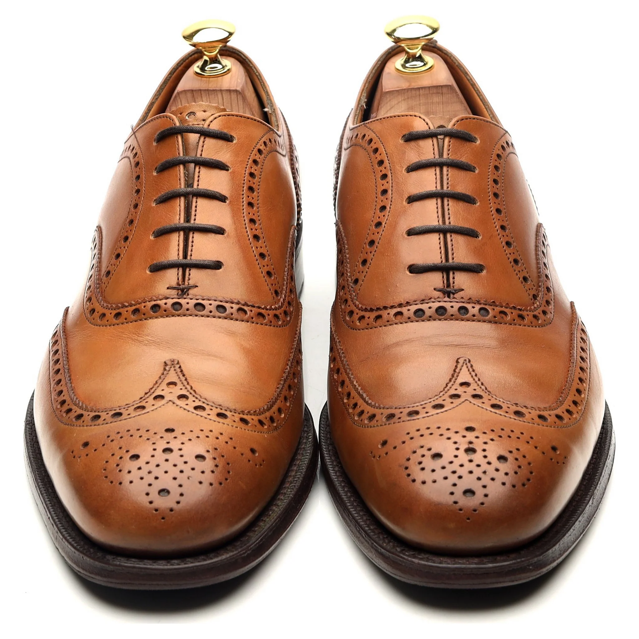 'Chetwynd' Tan Brown Leather Oxford Brogues UK 8 G - Image 9