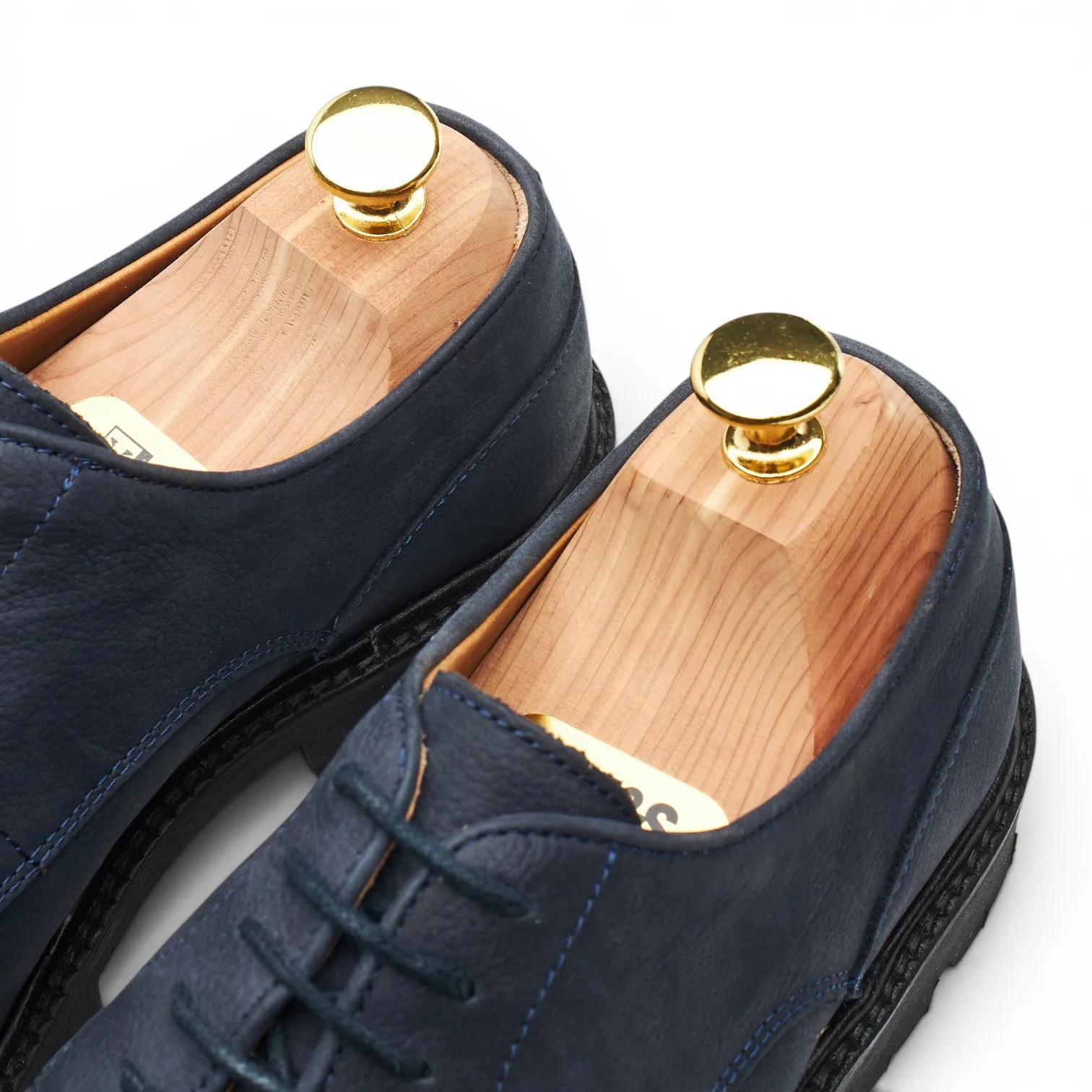 'Chino Golf' Navy Blue Nubuck Apron Derby UK 8 - Image 6