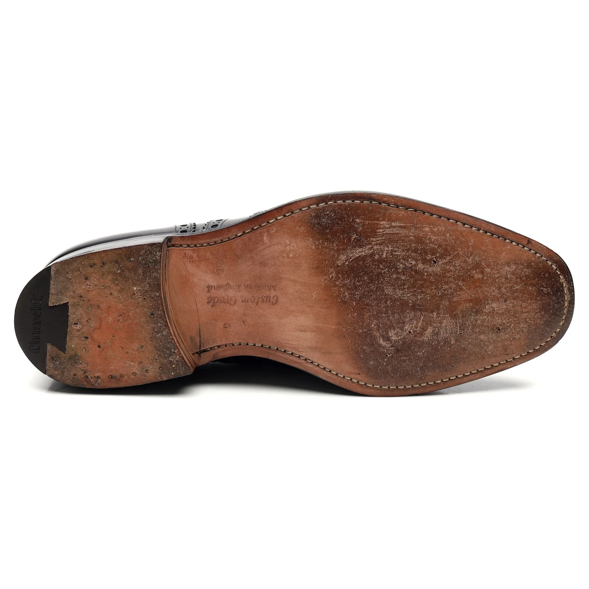 'Brisbane' Black Leather Brogues UK 8 G - Image 11