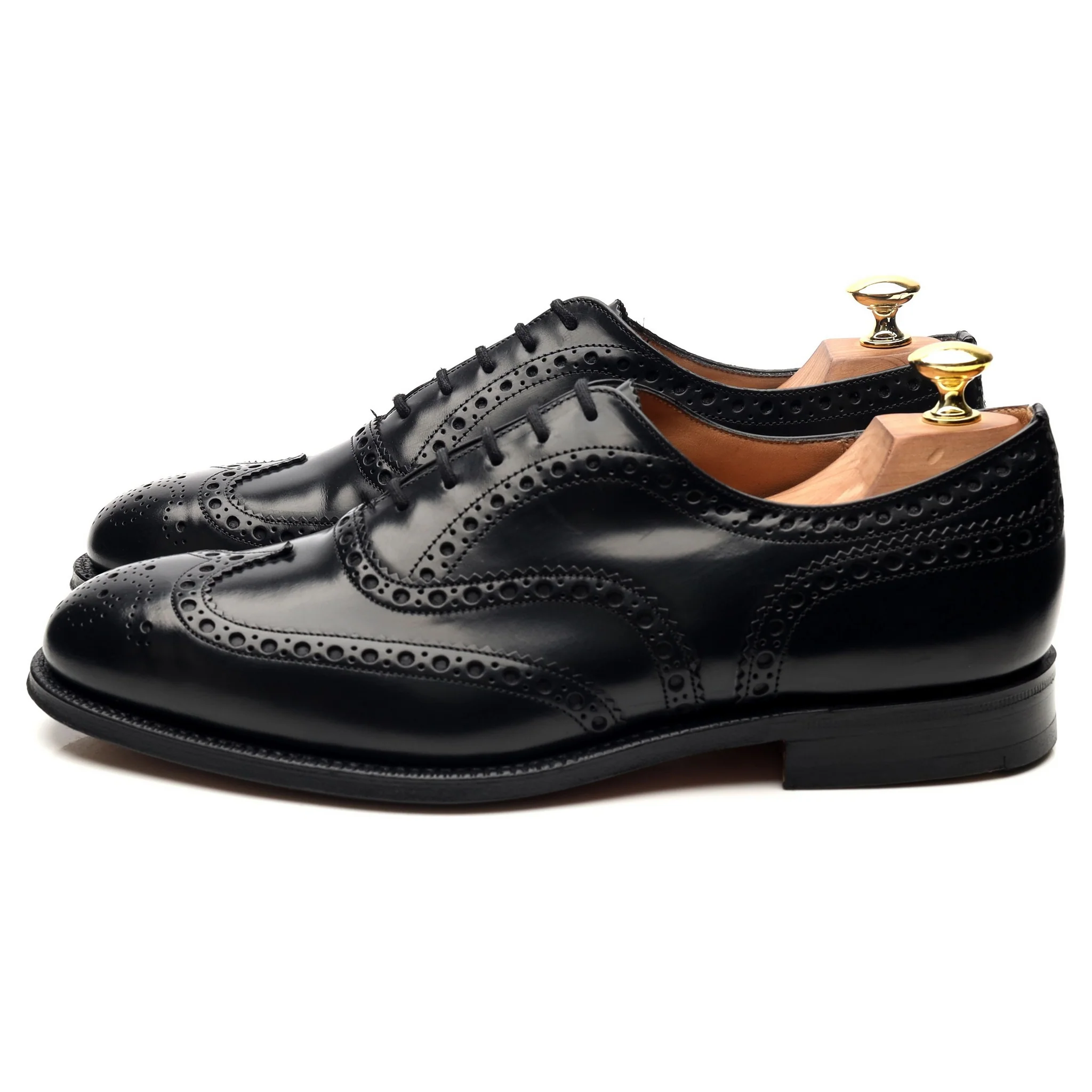'Brisbane' Black Leather Brogues UK 8 G - Image 2