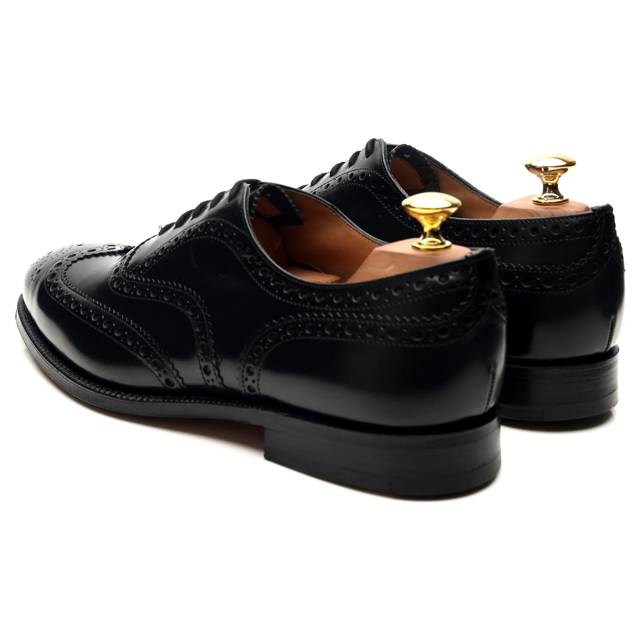 'Brisbane' Black Leather Brogues UK 8 G - Image 3