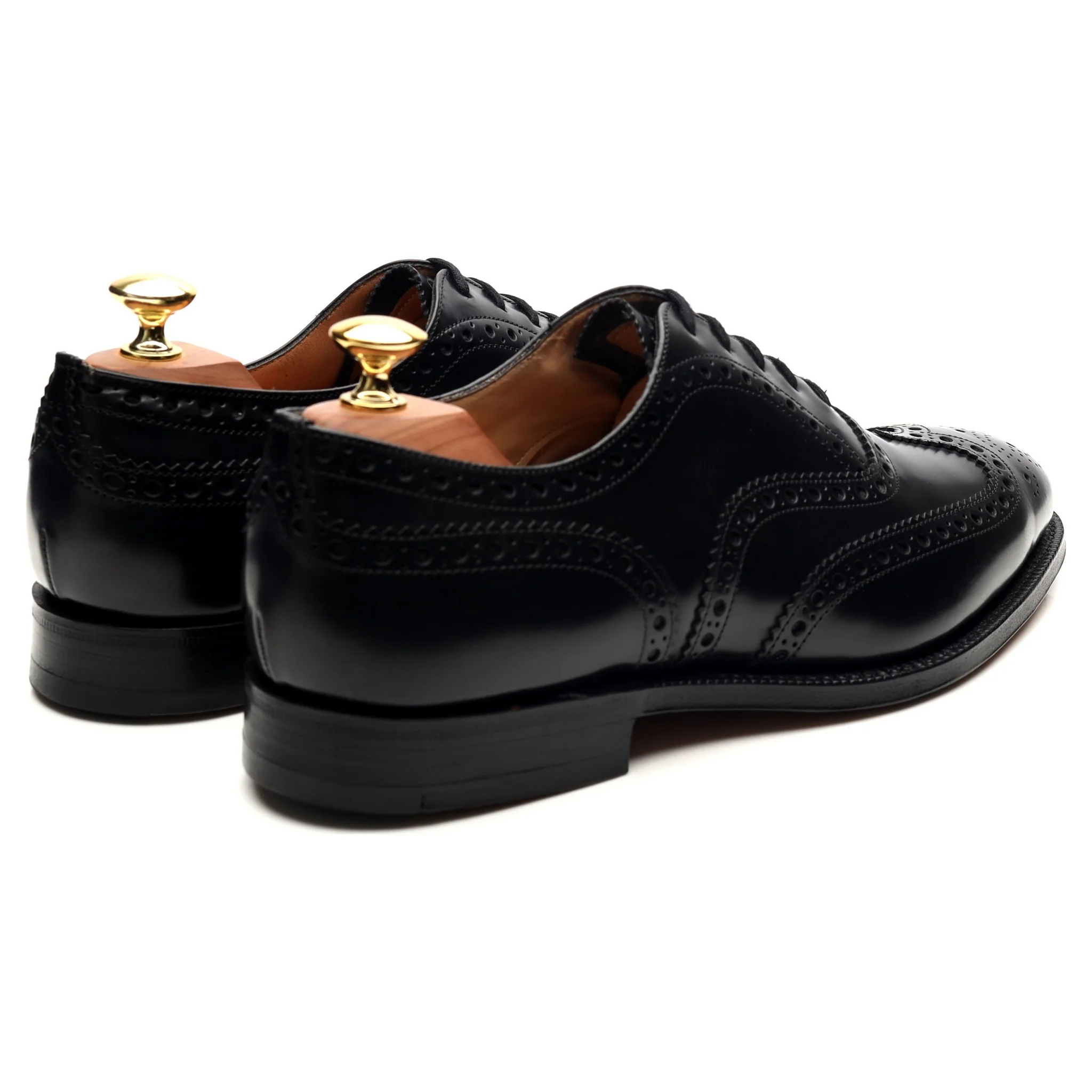 'Brisbane' Black Leather Brogues UK 8 G - Image 4