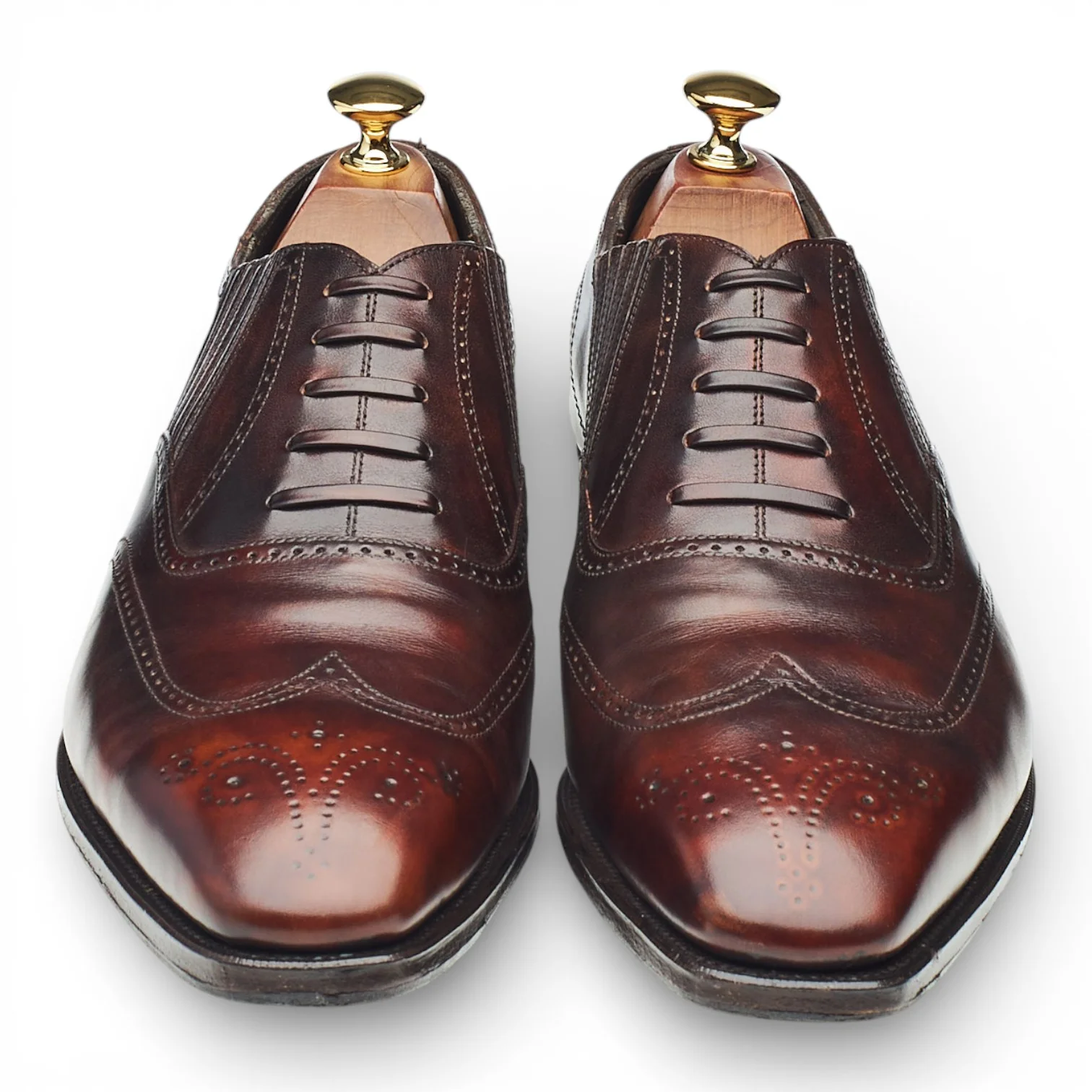 'Churchill' Brown Leather Lazyman Slip On UK 9 E - Image 2
