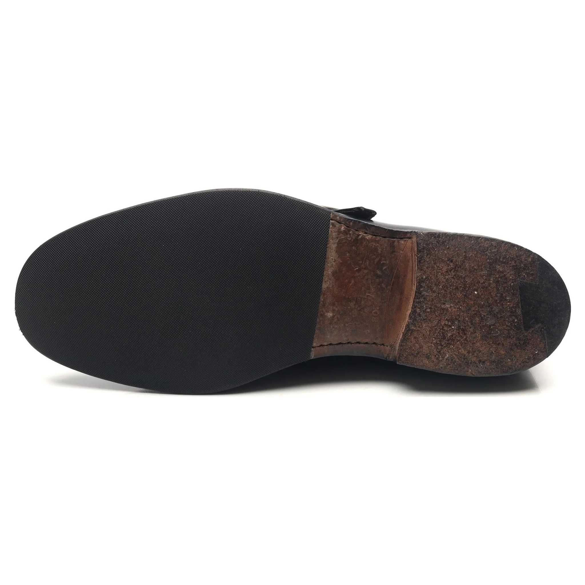 'Abington' Black Leather Monk Strap UK 8 F - Image 10