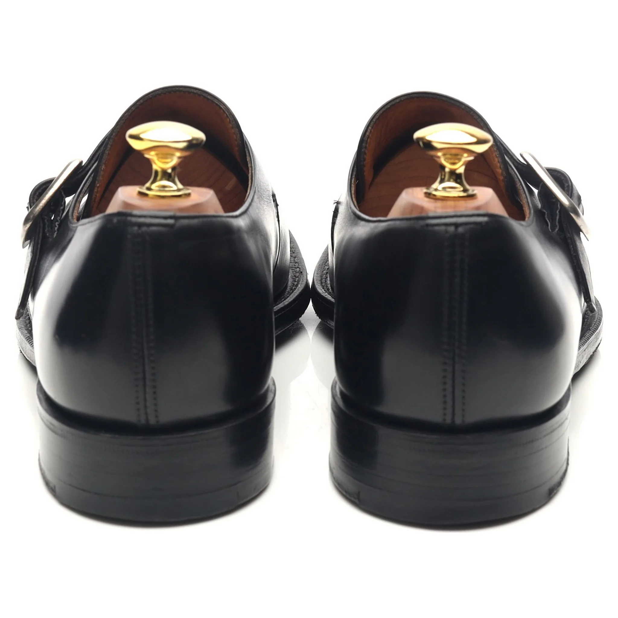 'Abington' Black Leather Monk Strap UK 8 F - Image 4