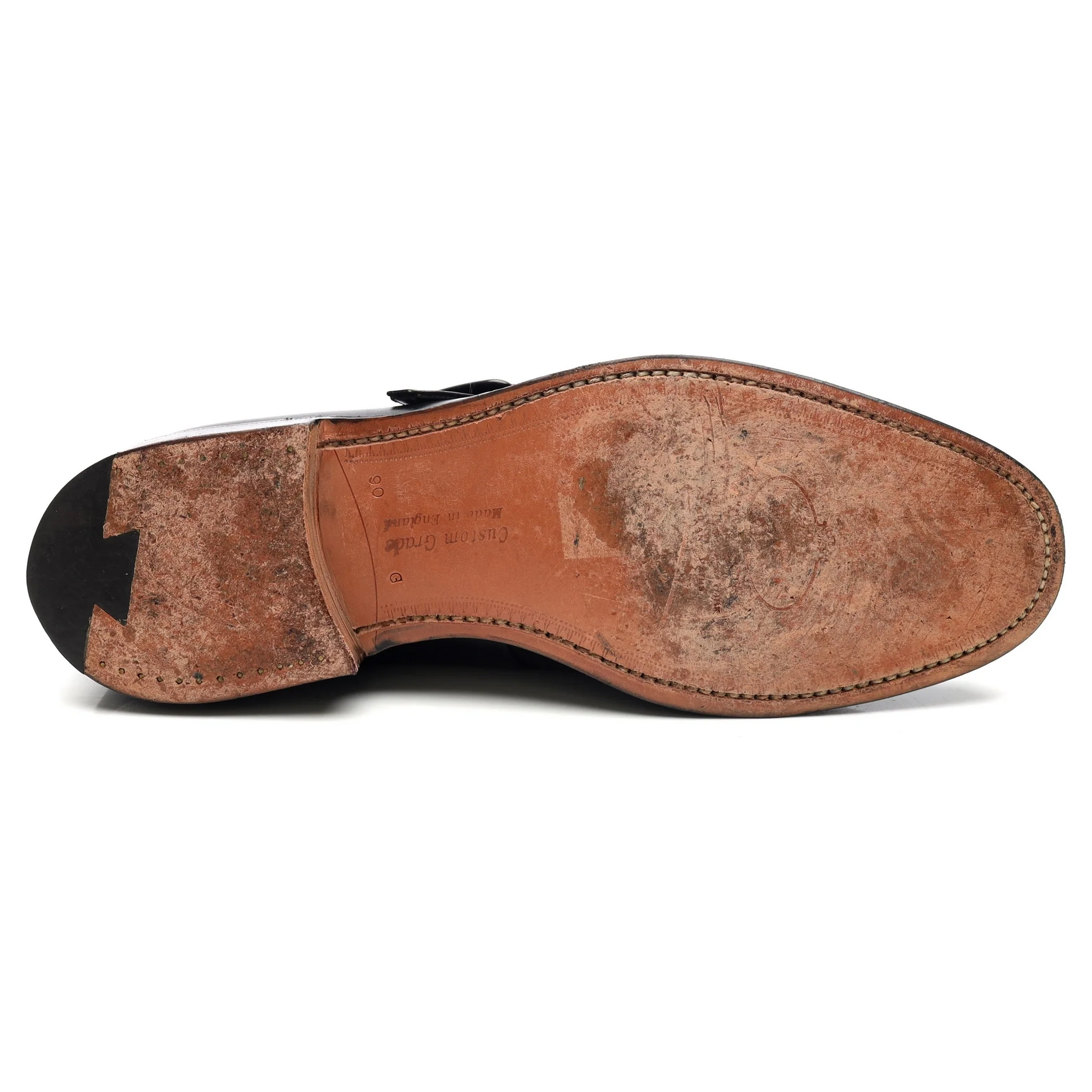 'Abington' Black Leather Monk Strap UK 9 G - Image 11