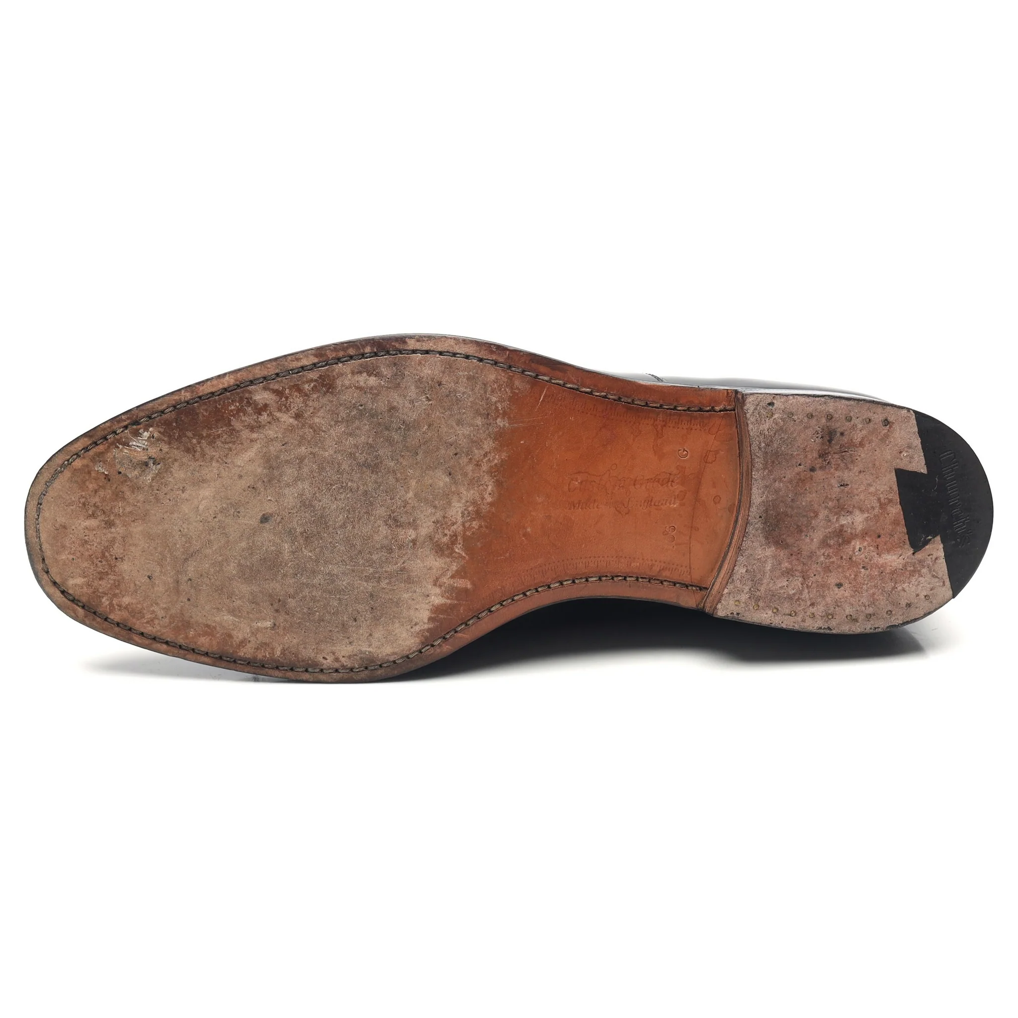 'Balmoral' Black Leather Oxford UK 10.5 G - Image 10