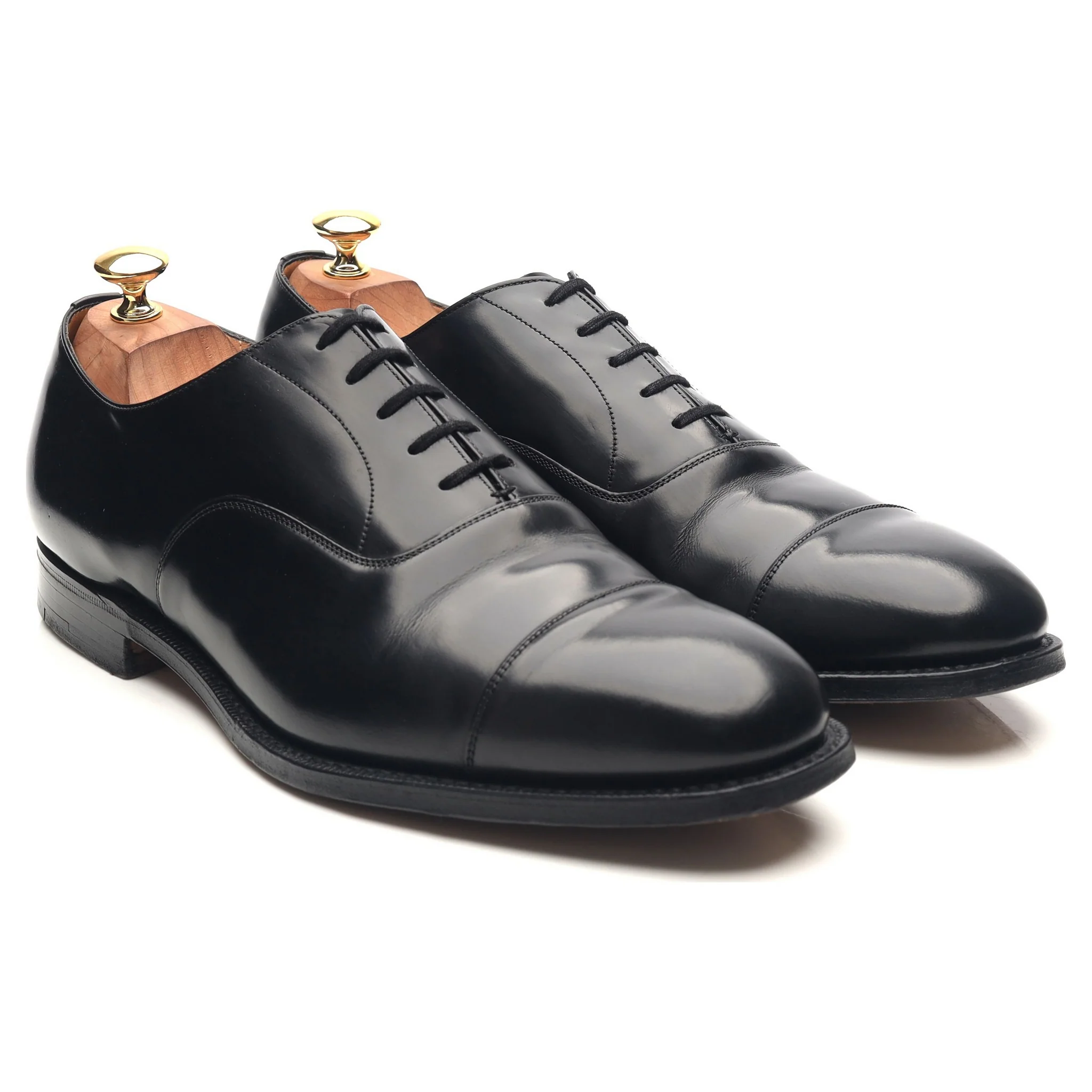 'Balmoral' Black Leather Oxford UK 10.5 G - Image 7