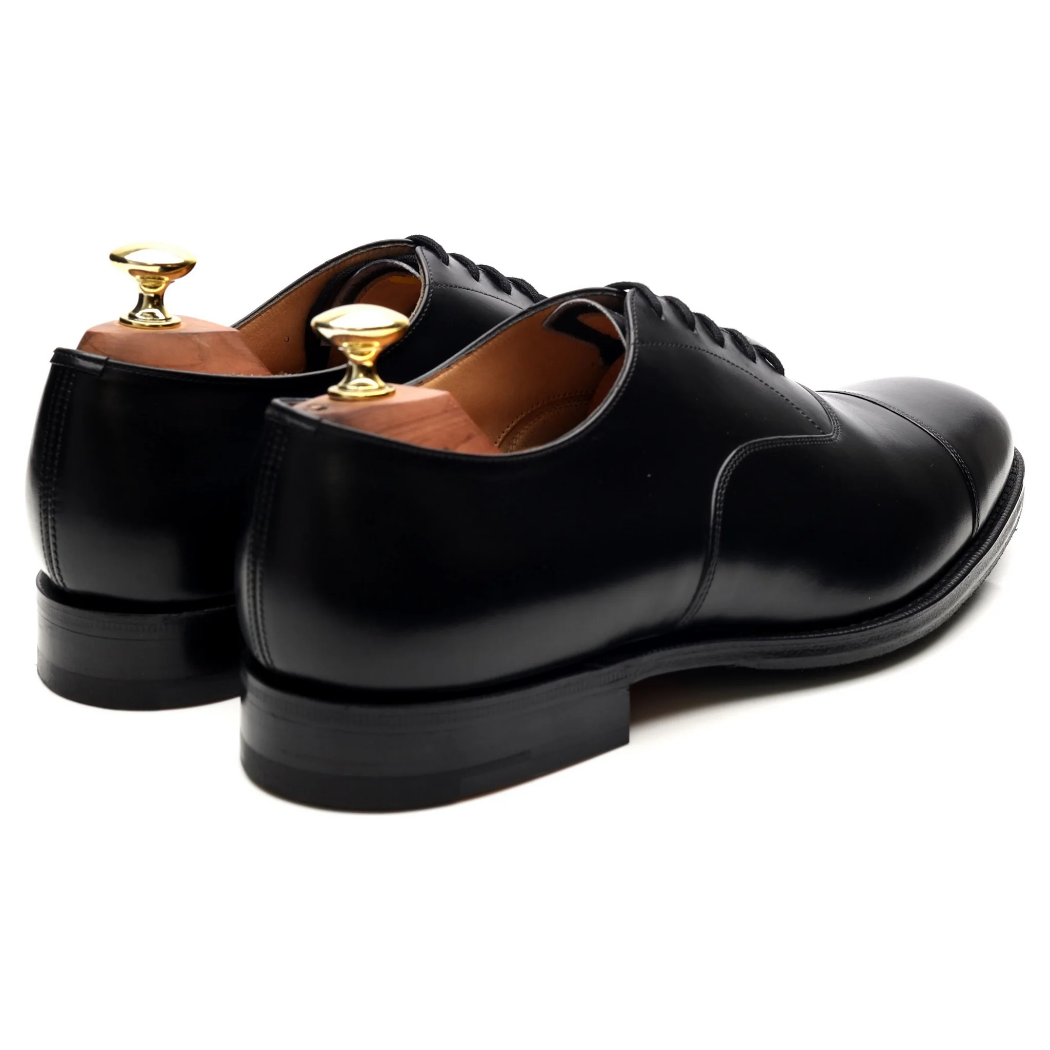 'Balmoral' Black Leather Oxford UK 7.5 G - Image 5