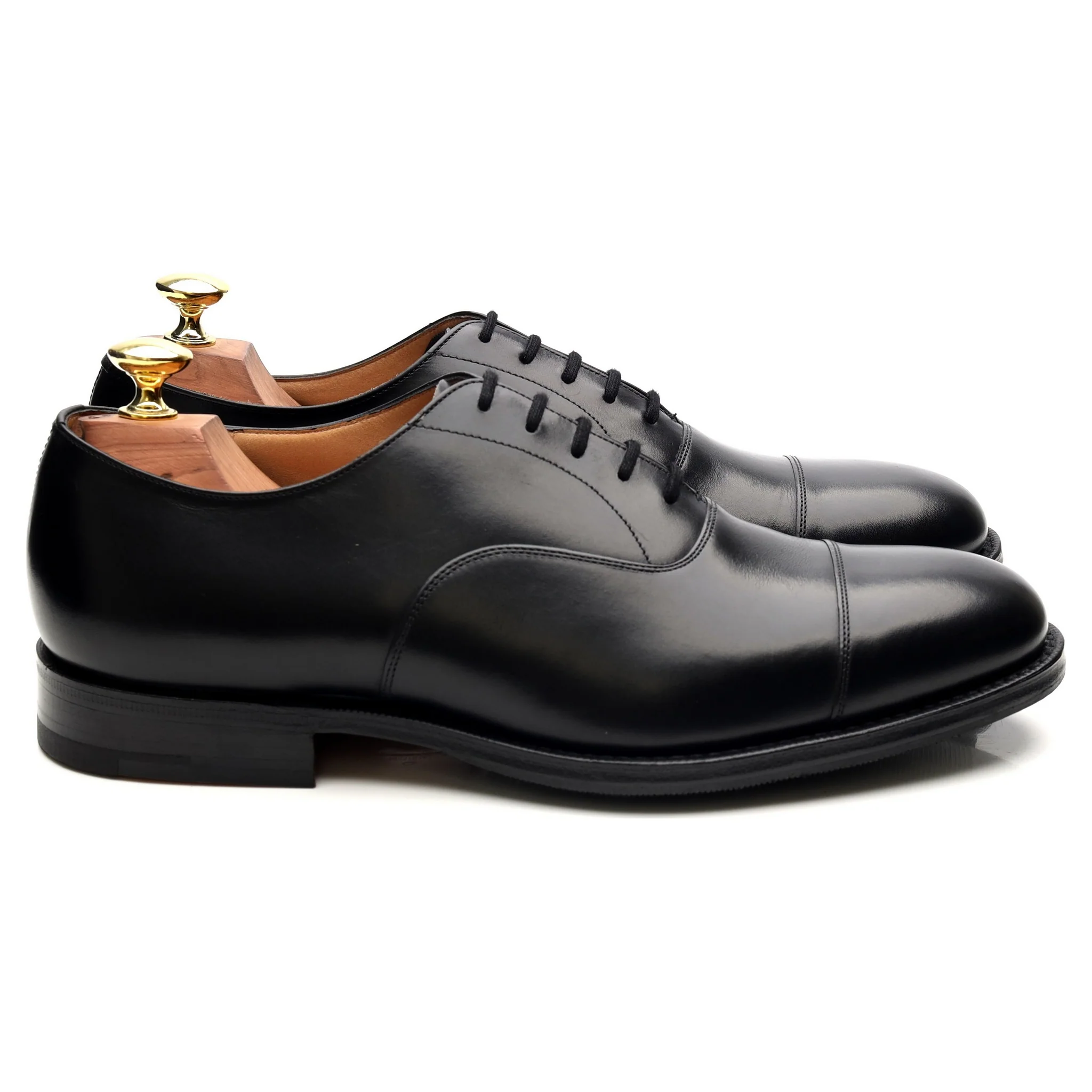 'Balmoral' Black Leather Oxford UK 7.5 G - Image 6