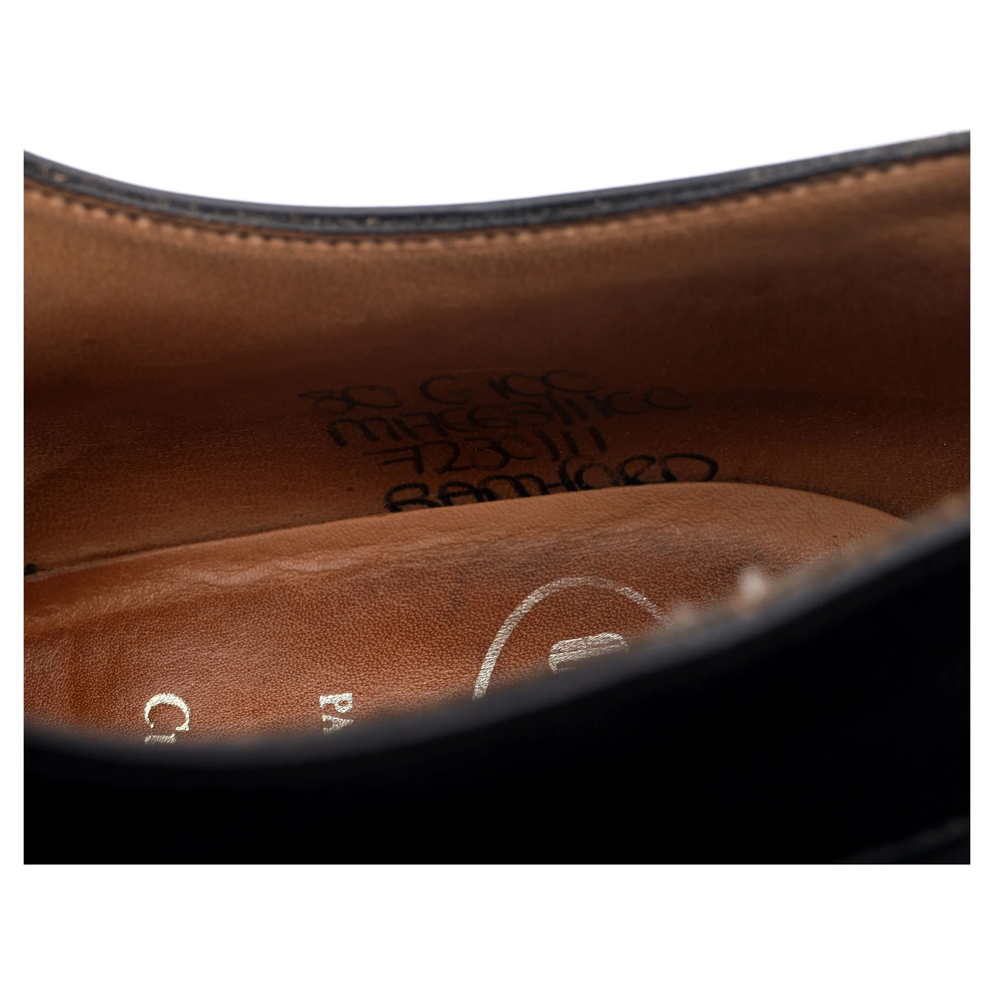 'Bamford' Black Leather Oxford UK 8 G - Image 13