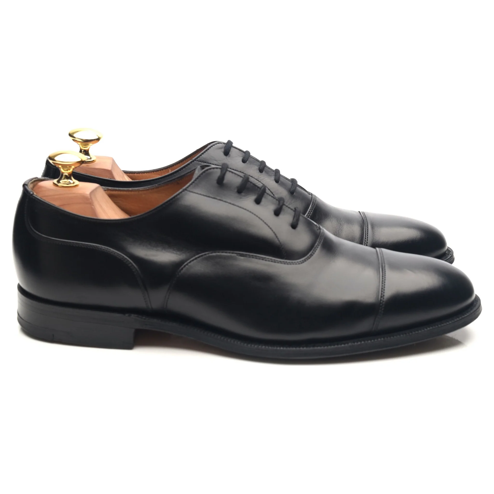 'Bamford' Black Leather Oxford UK 8 G - Image 6