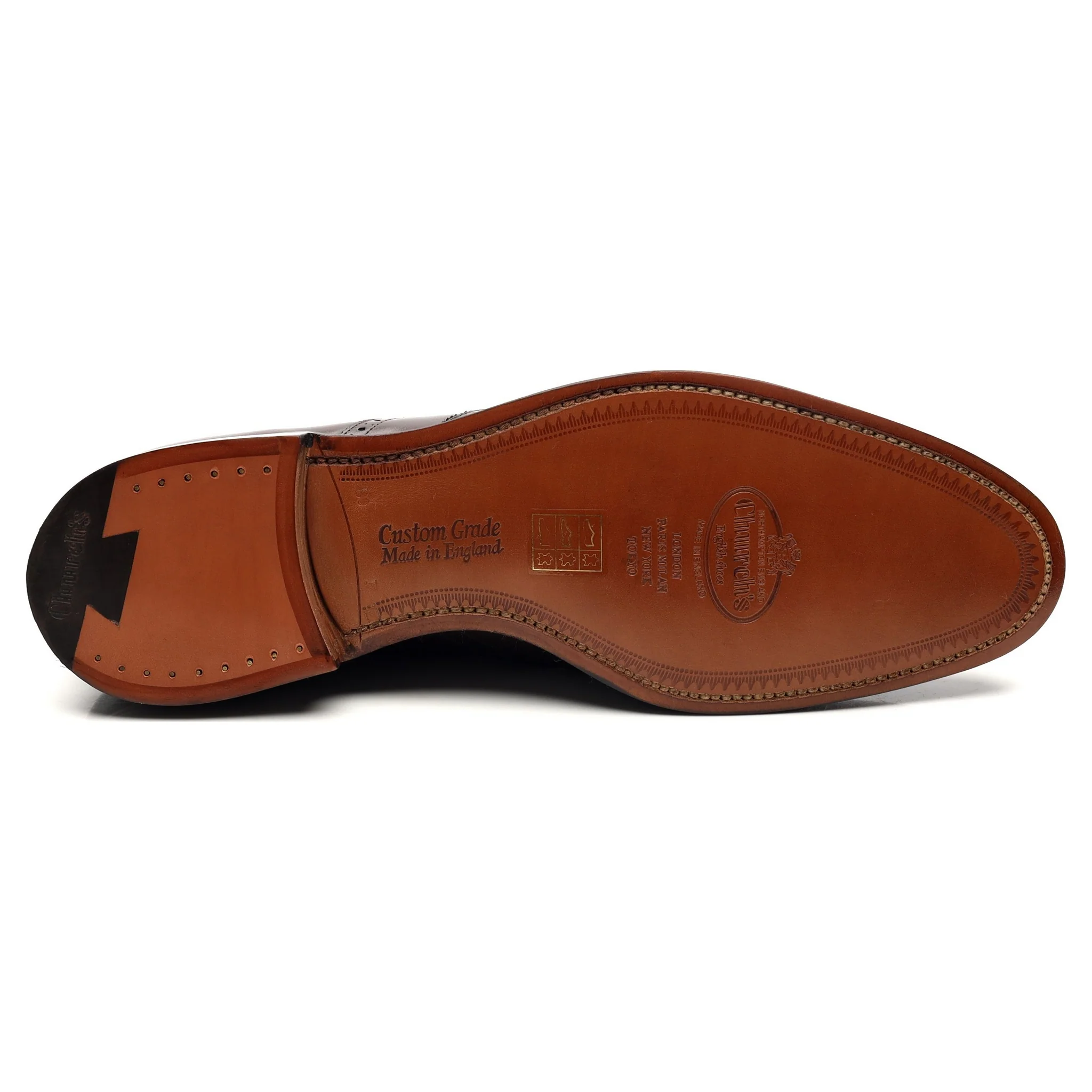 'Berlin' Dark Brown Leather Brogues UK 8 F - Image 11