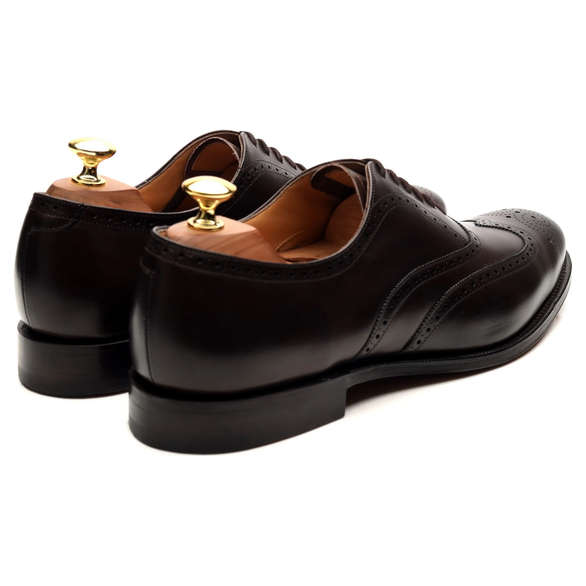 'Berlin' Dark Brown Leather Brogues UK 8 F - Image 5