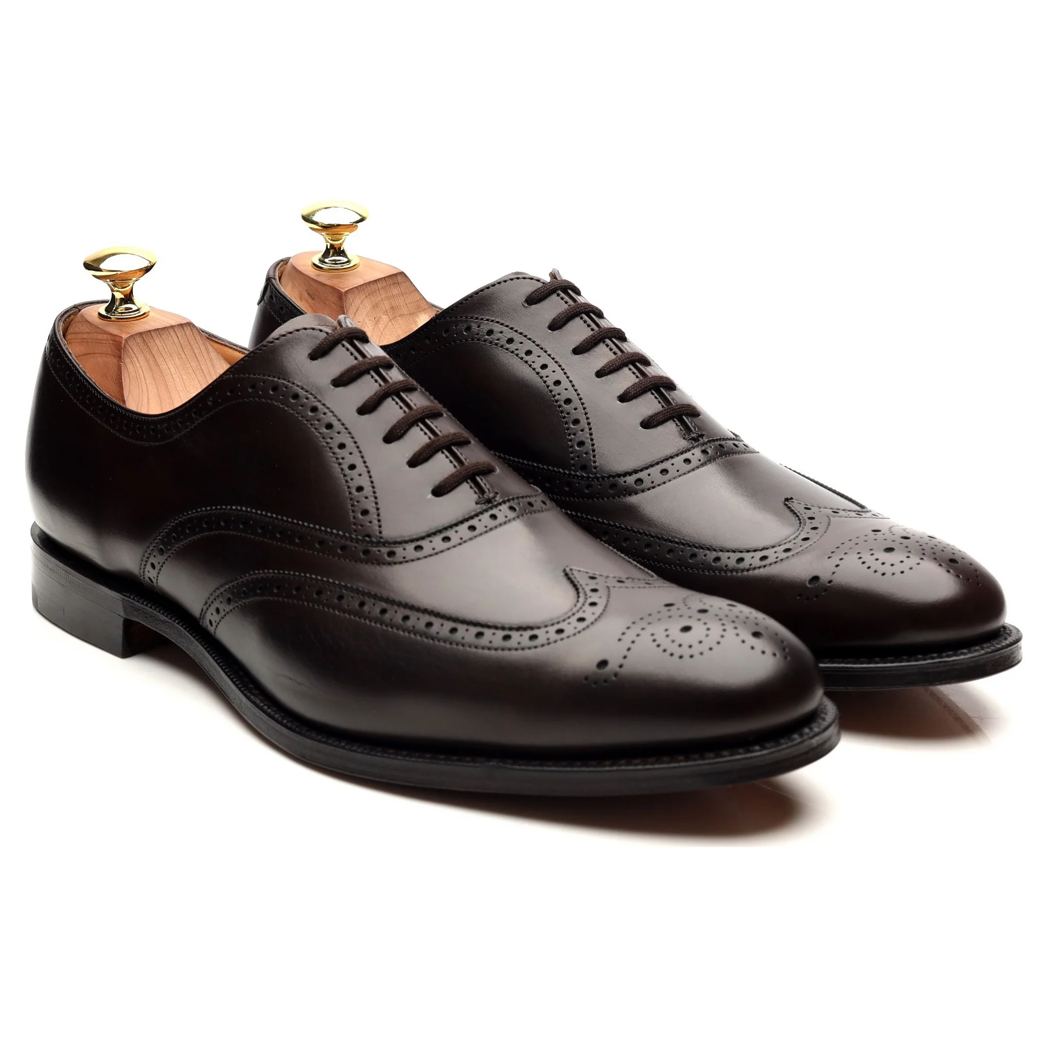 'Berlin' Dark Brown Leather Brogues UK 8 F - Image 7