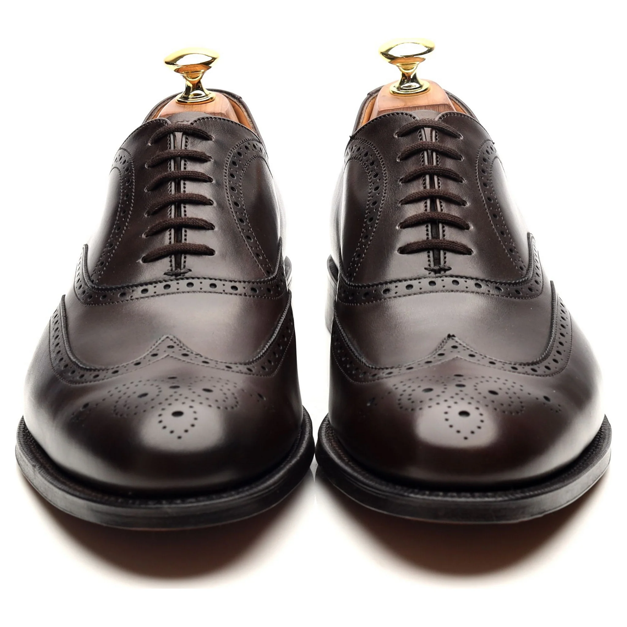 'Berlin' Dark Brown Leather Brogues UK 8 F - Image 8