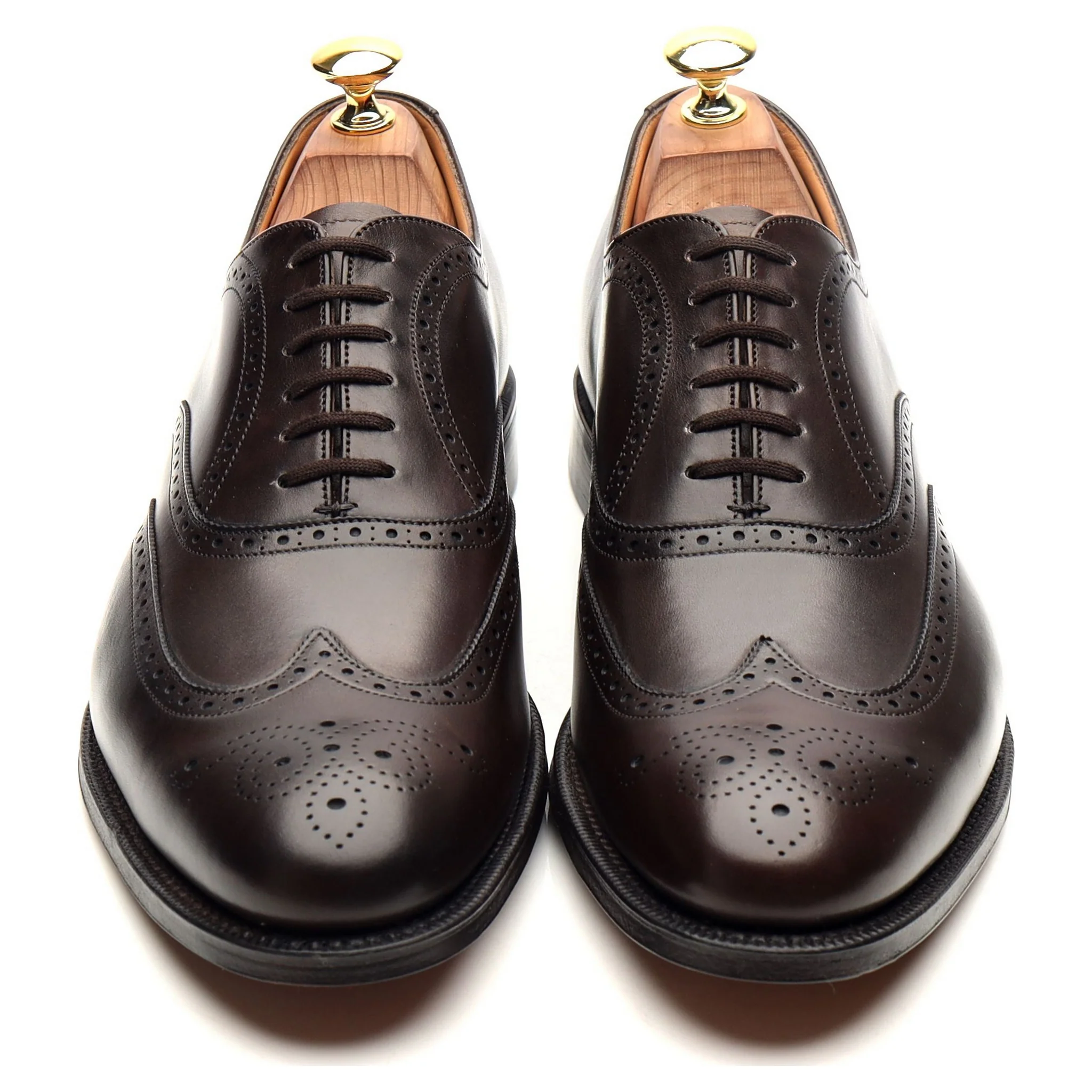 'Berlin' Dark Brown Leather Brogues UK 8 F - Image 9