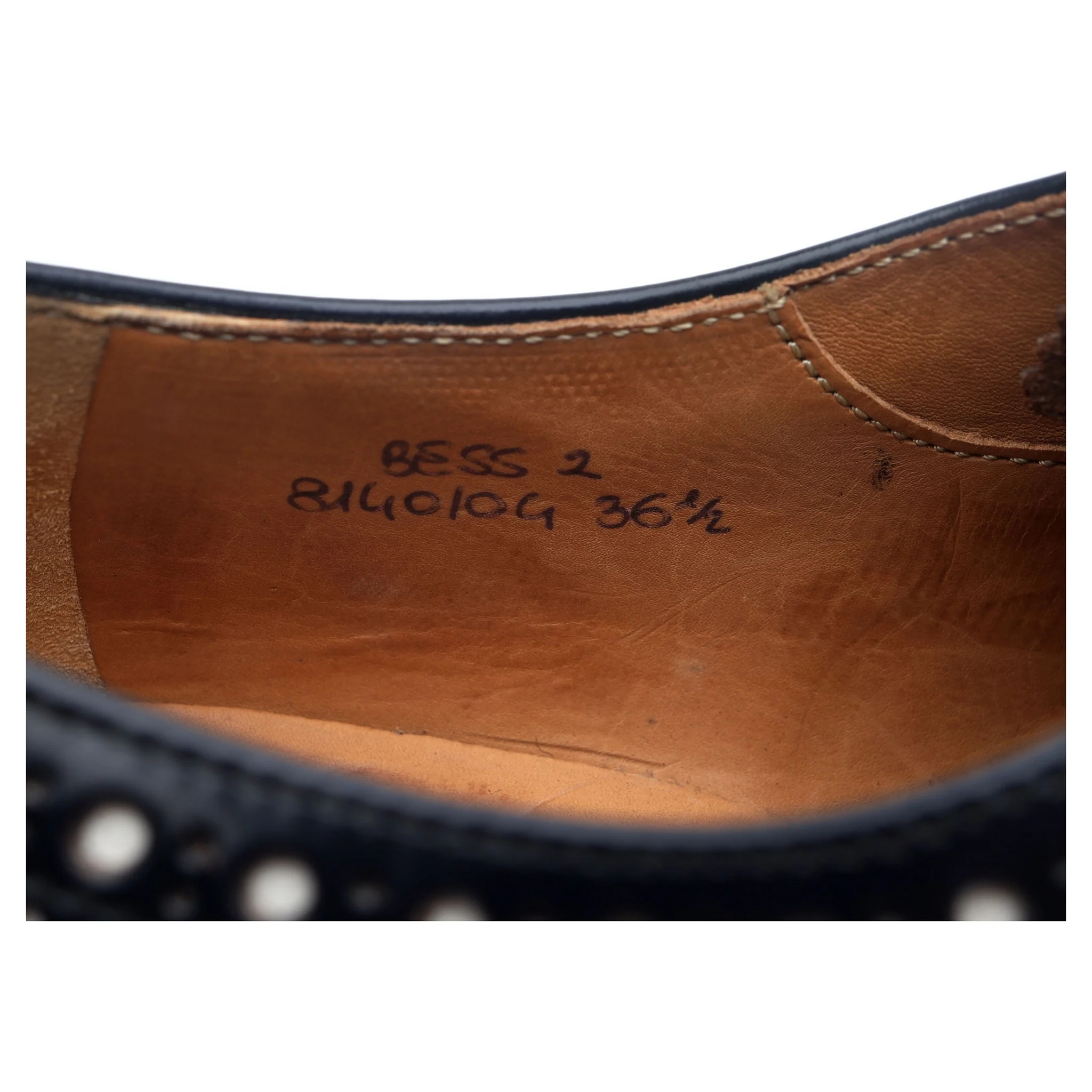 Women's 'Bess 2' Navy Blue White Leather Brogues UK 3.5 EU 36.5 - Image 13