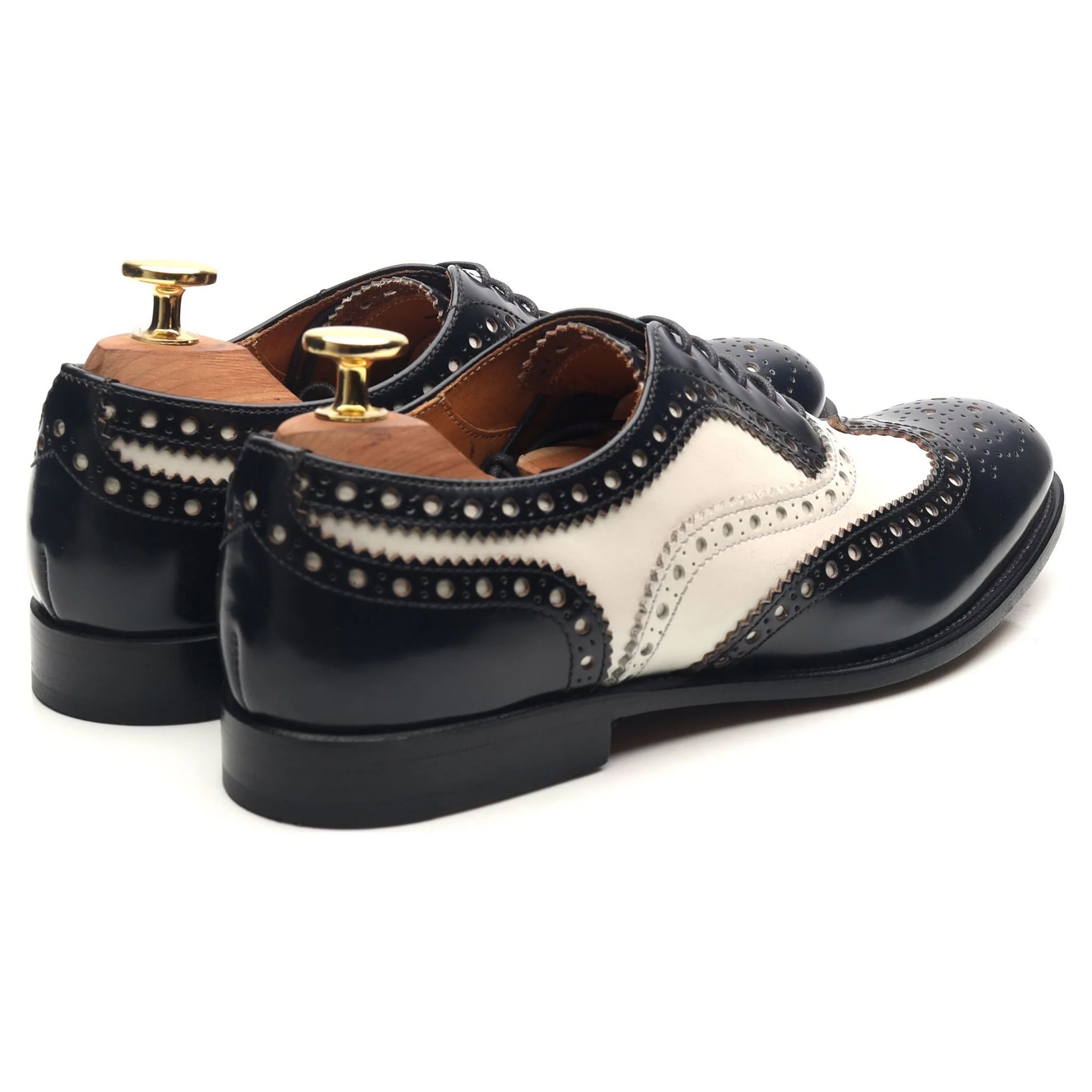 Women's 'Bess 2' Navy Blue White Leather Brogues UK 3.5 EU 36.5 - Image 5