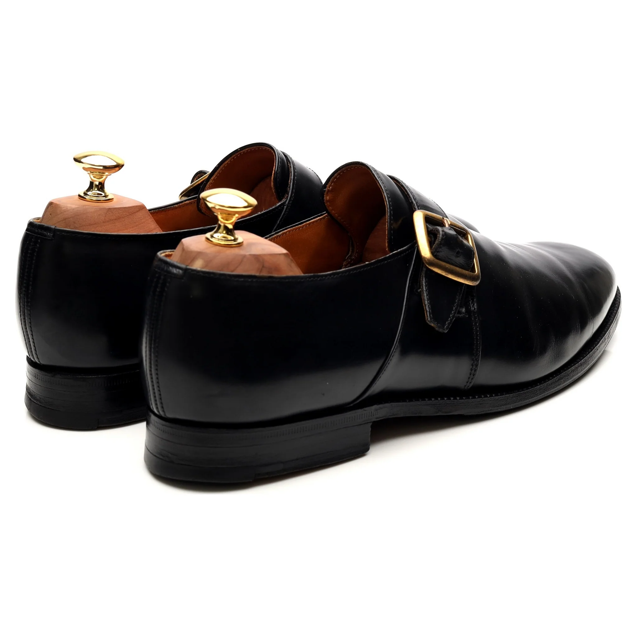 'Westbury' Black Leather Monk Strap UK 10 F - Image 5