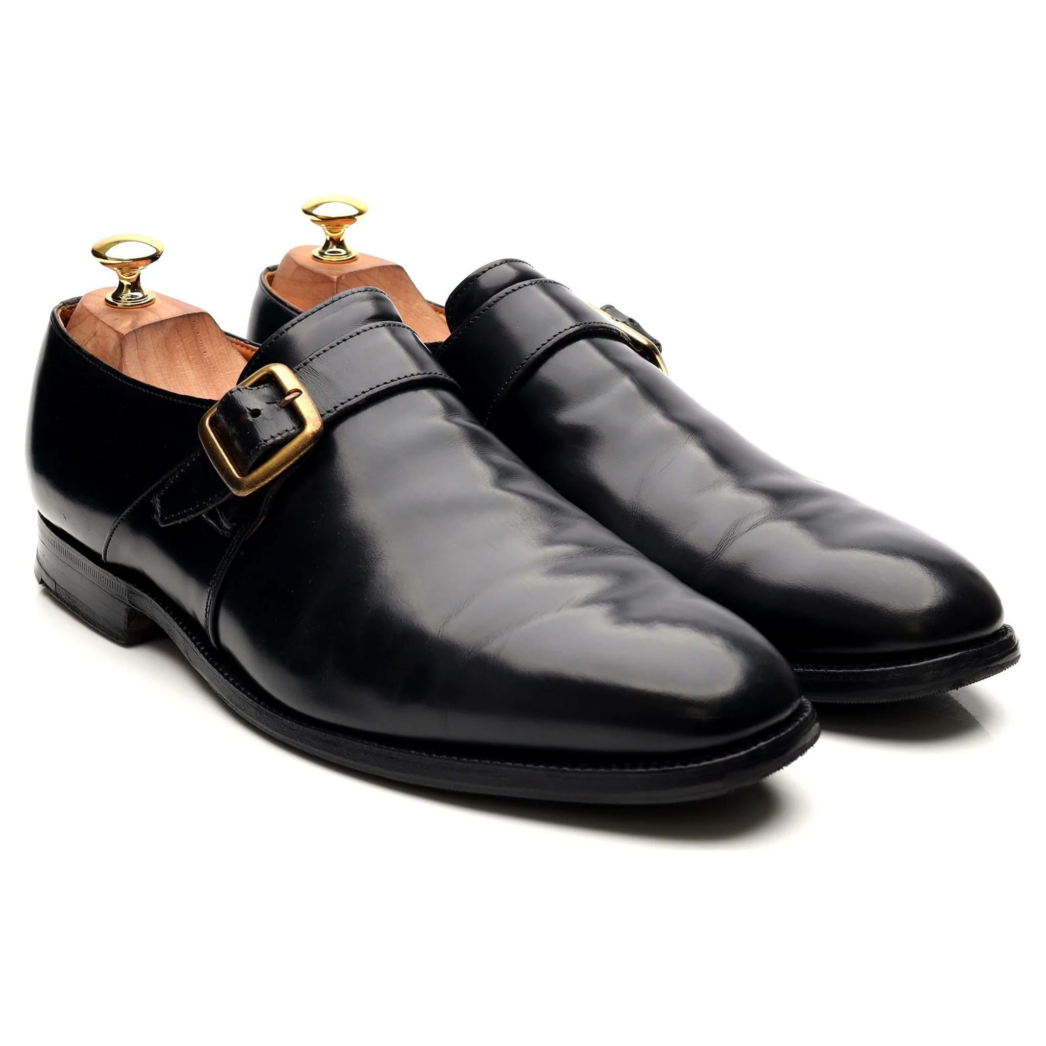 'Westbury' Black Leather Monk Strap UK 10 F - Image 7
