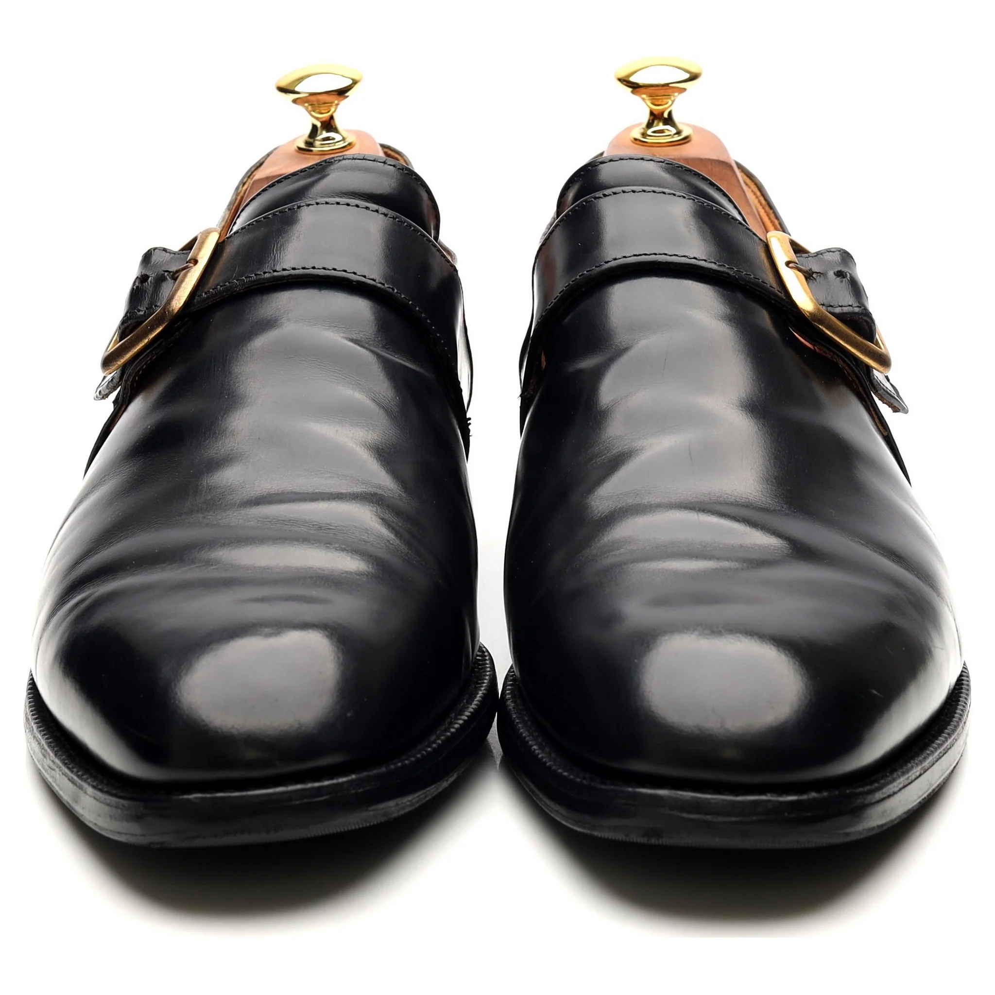 'Westbury' Black Leather Monk Strap UK 10 F - Image 8