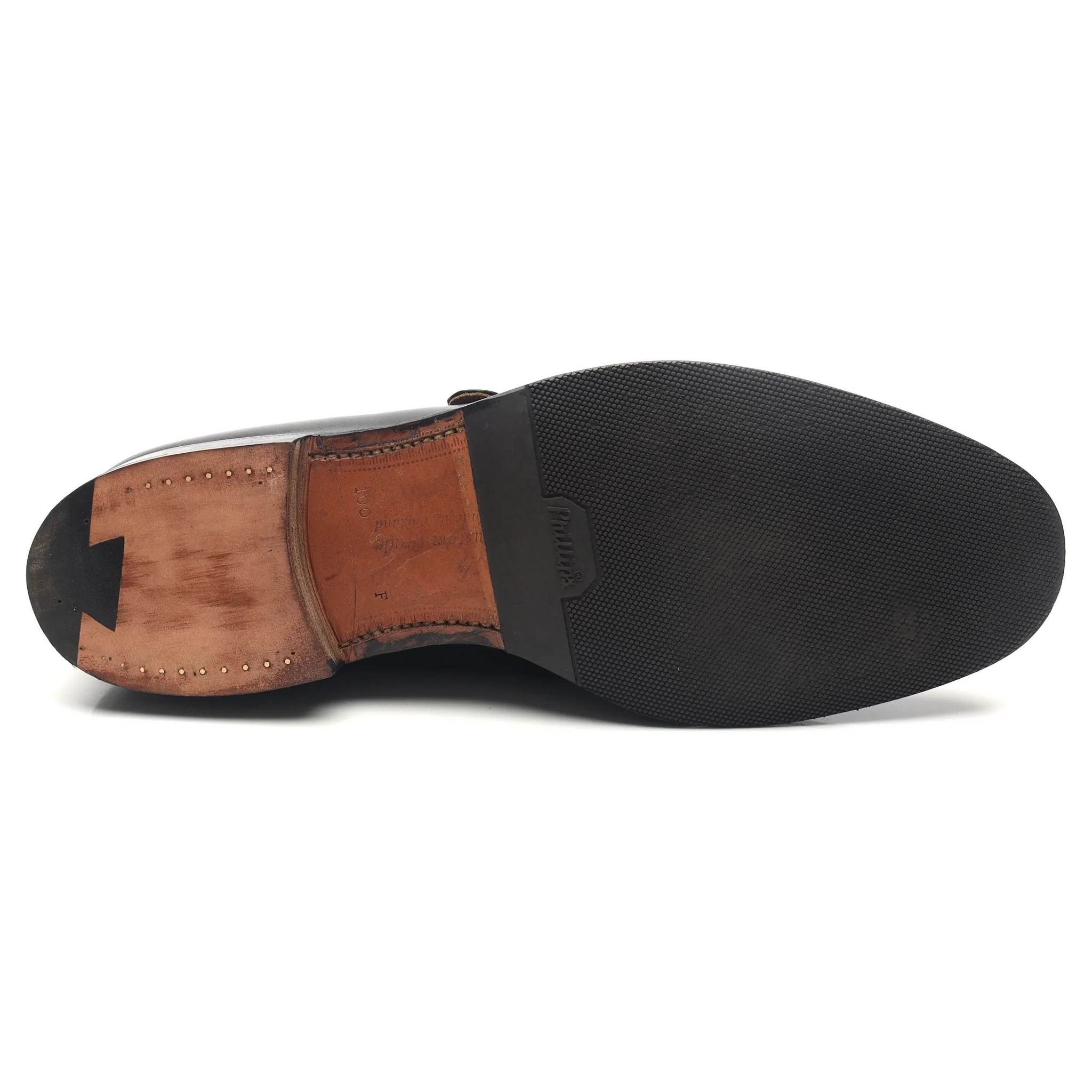 'Becket' Black Leather Monk Strap UK 10 F - Image 11