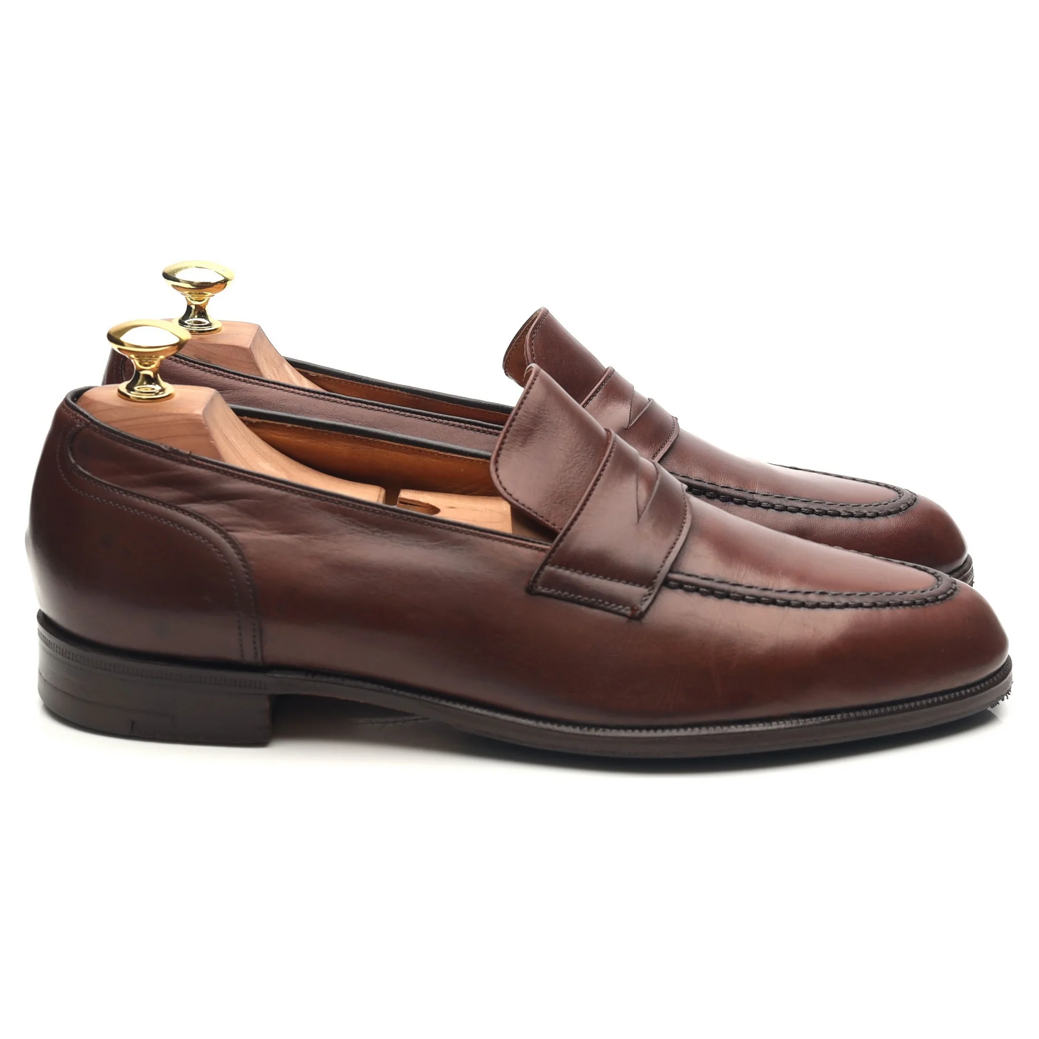 'Salisbury' Brown Leather Loafers UK 8.5 F - Image 8