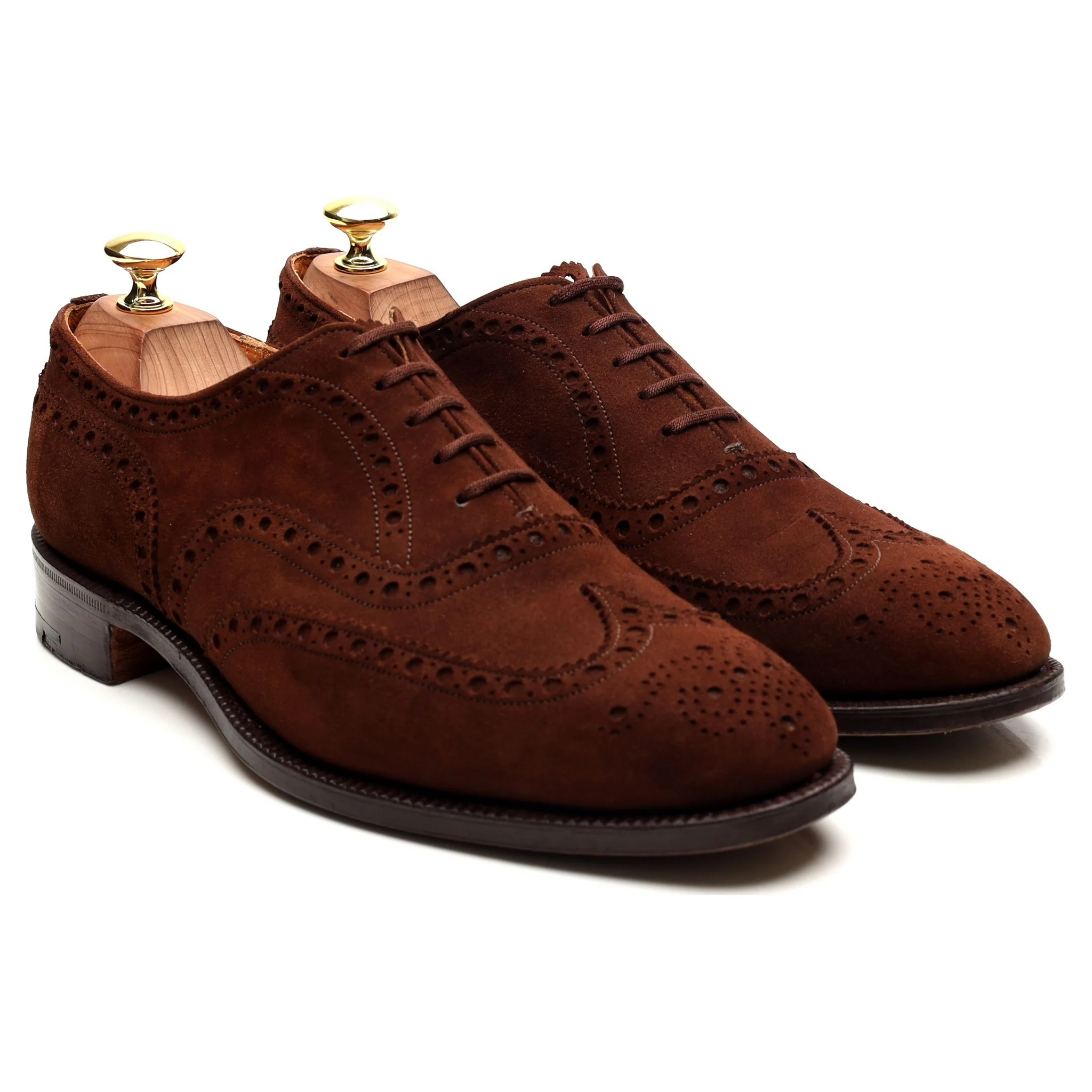'Buck' Brown Suede Brogues UK 8 F - Image 7