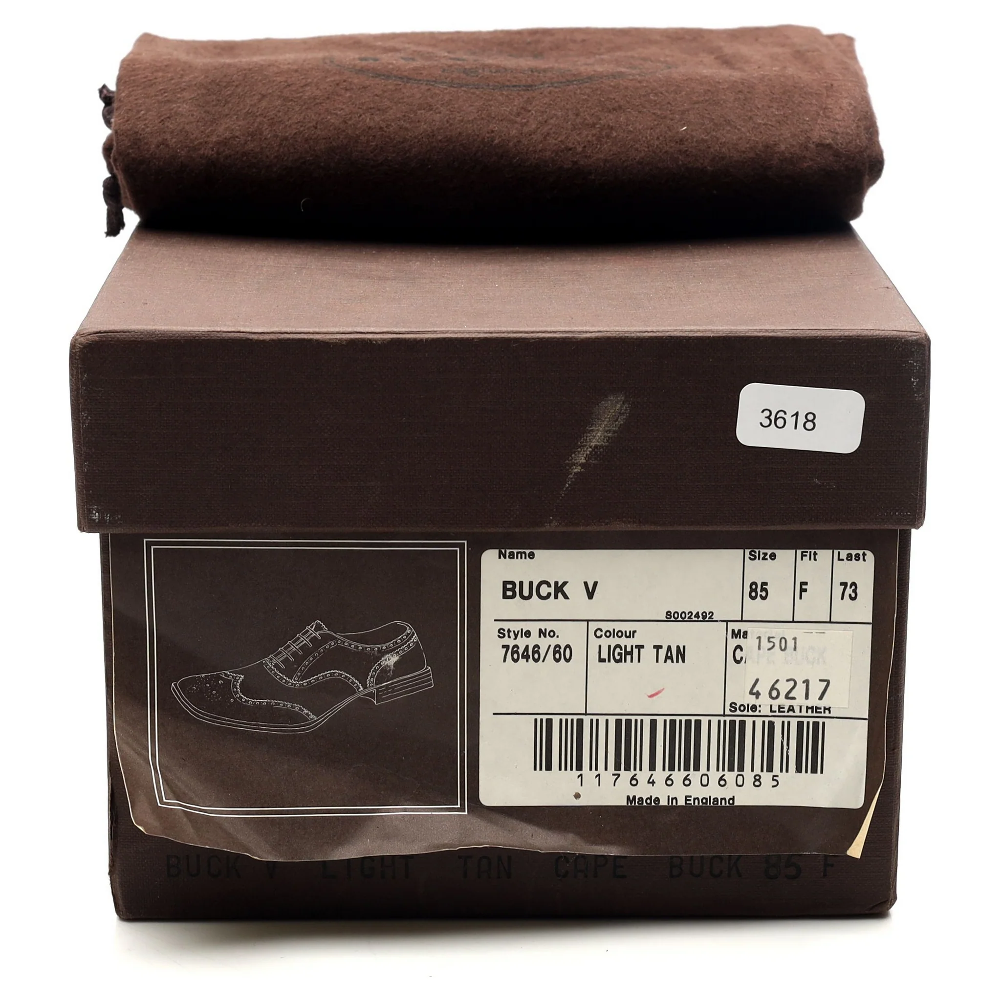 'Buck' Brown Suede Brogues UK 8.5 F - Image 14
