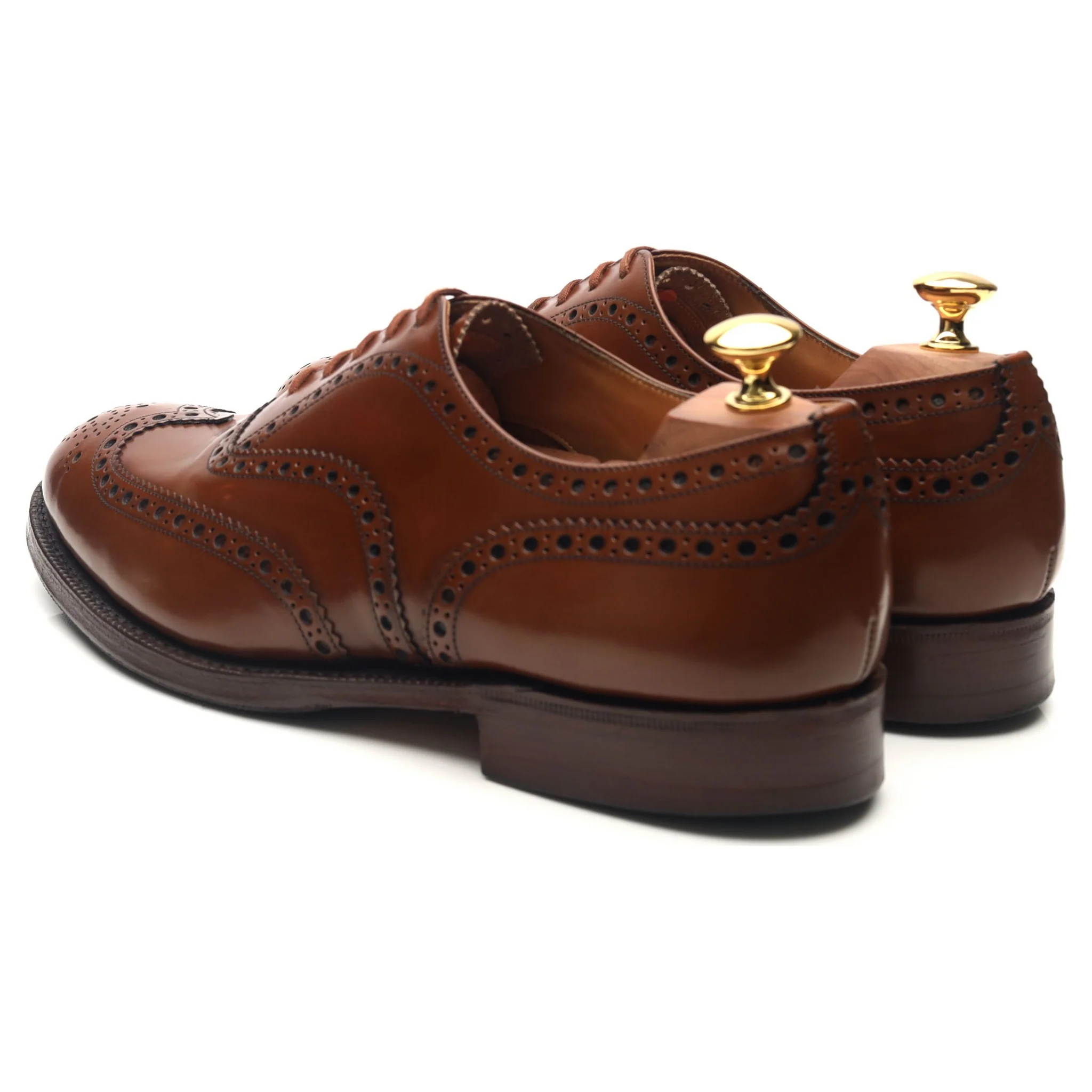 'Burwood' Brown Leather Brogues UK 9 G - Image 3