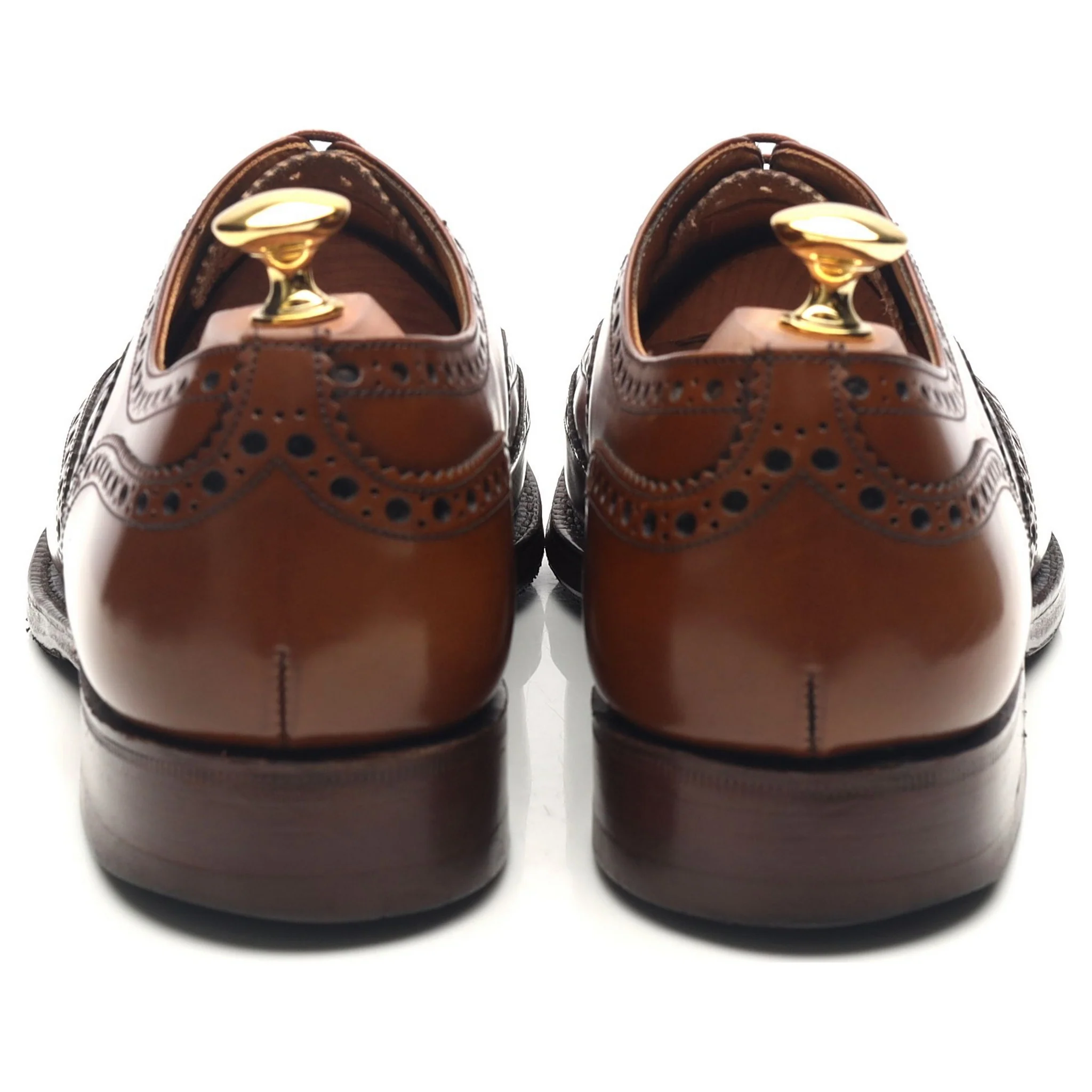 'Burwood' Brown Leather Brogues UK 9 G - Image 4