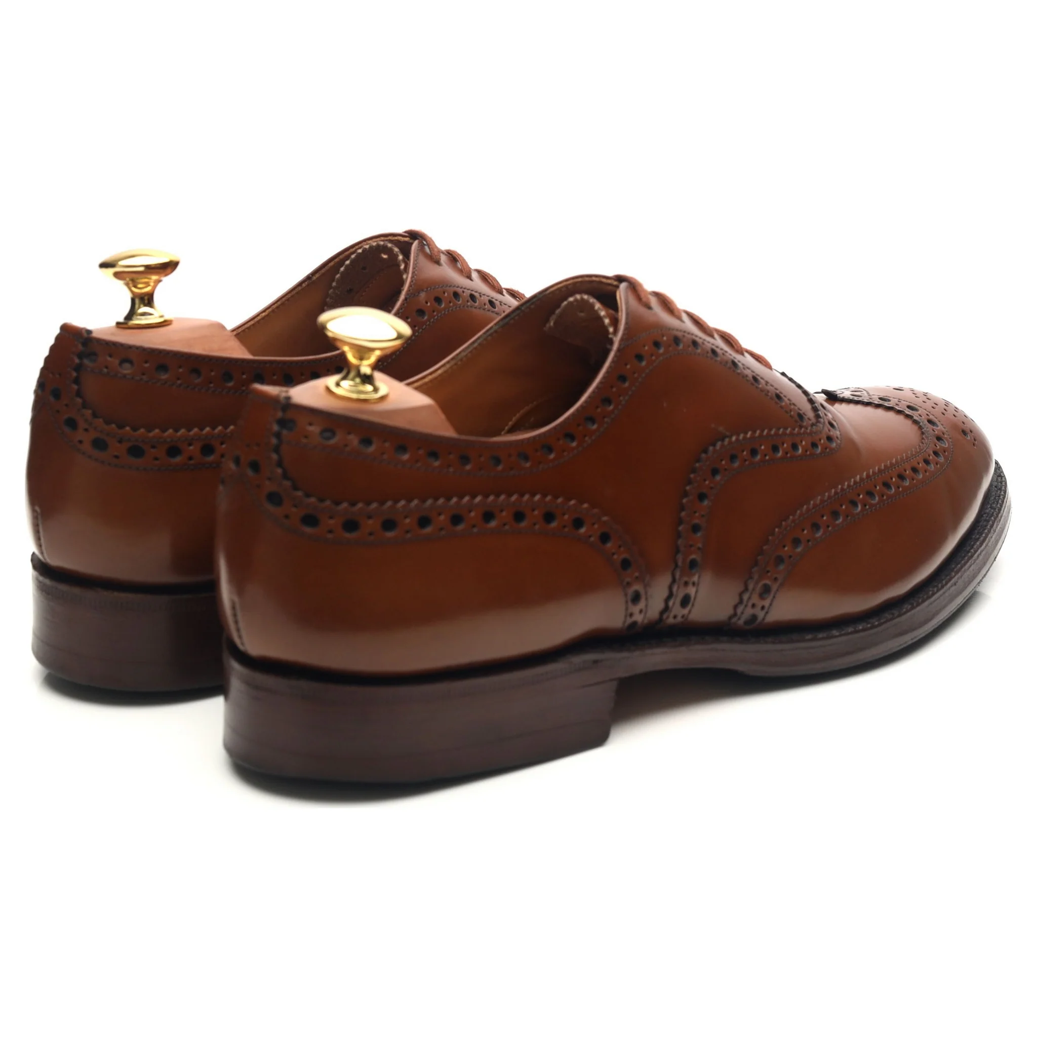 'Burwood' Brown Leather Brogues UK 9 G - Image 5