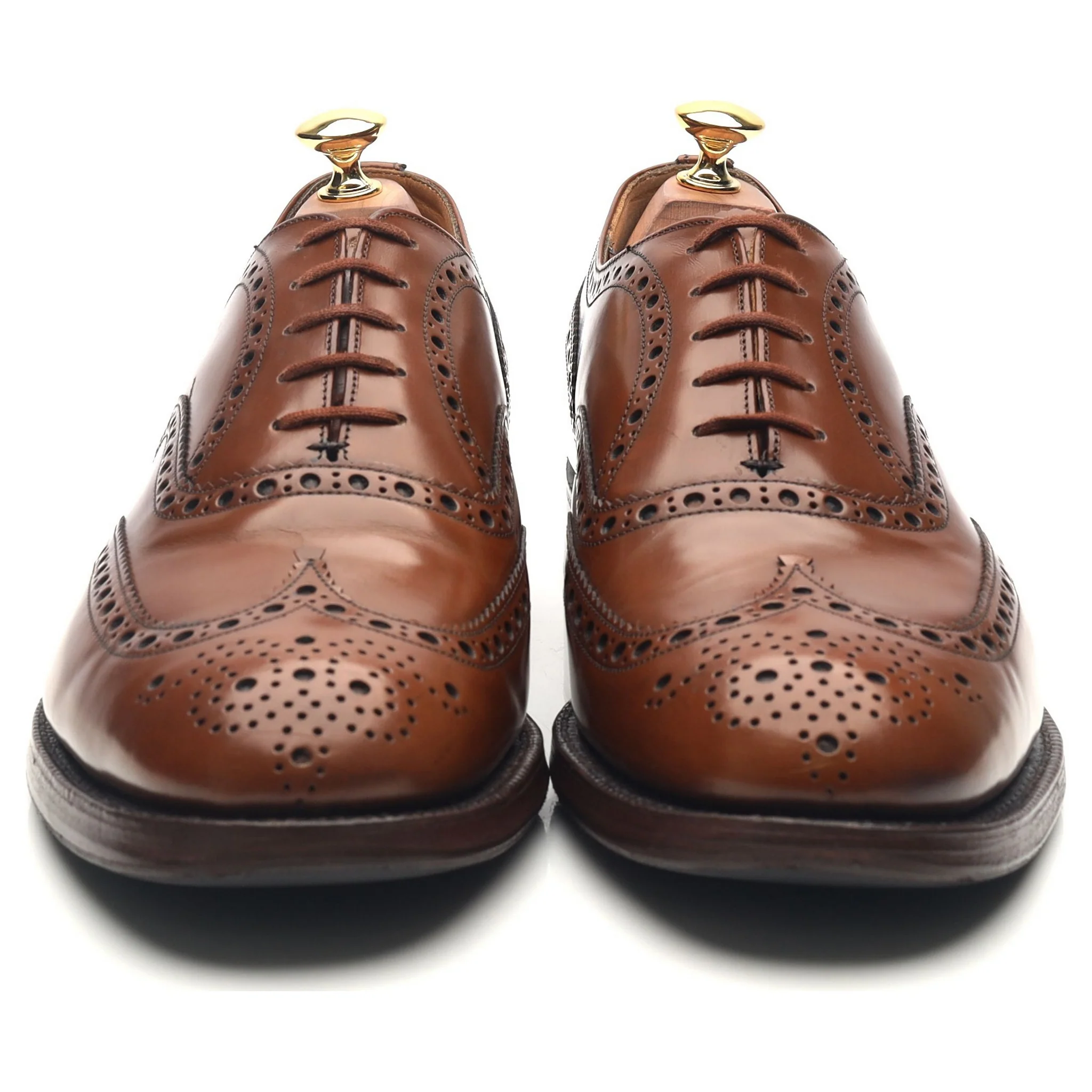 'Burwood' Brown Leather Brogues UK 9 G - Image 8