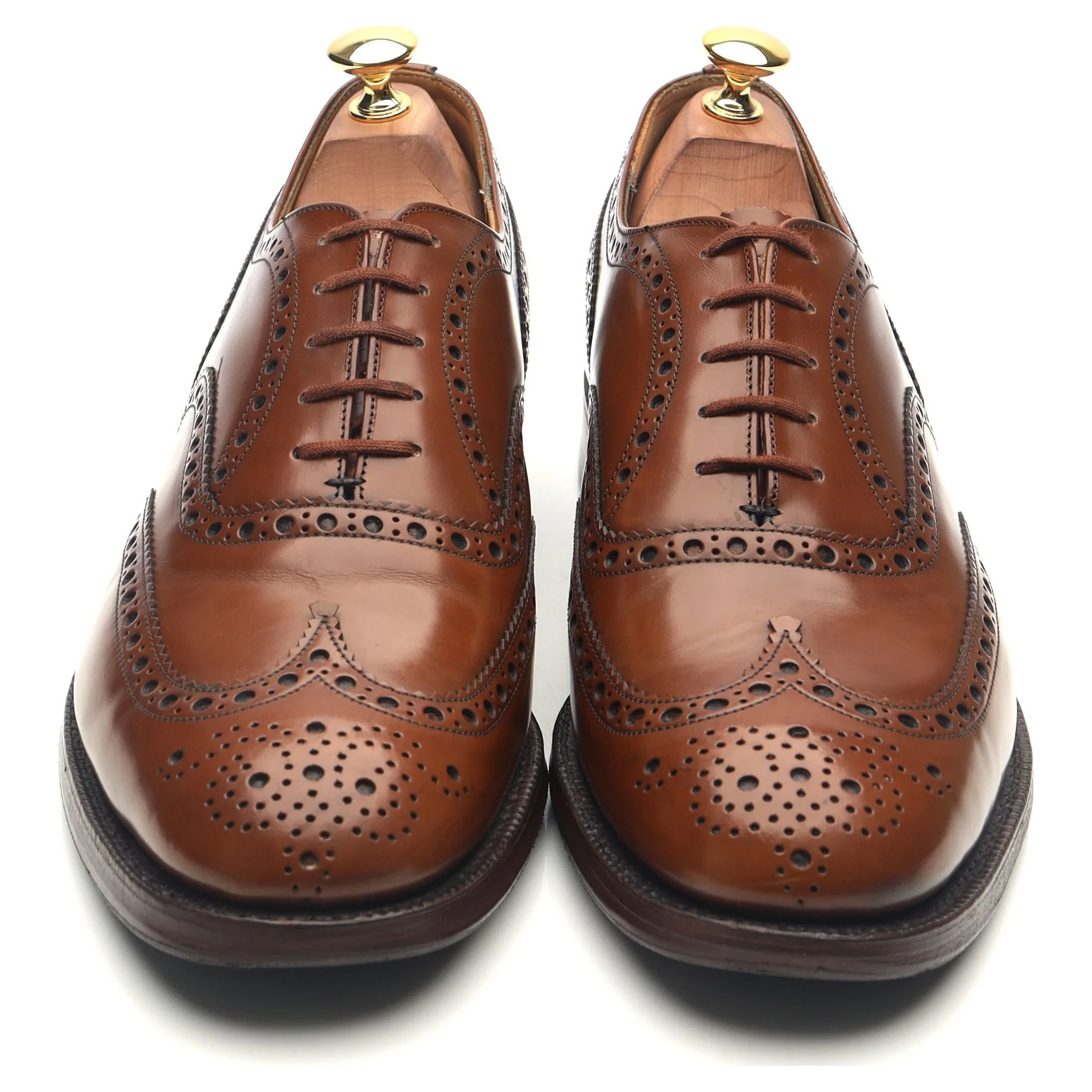 'Burwood' Brown Leather Brogues UK 9 G - Image 9