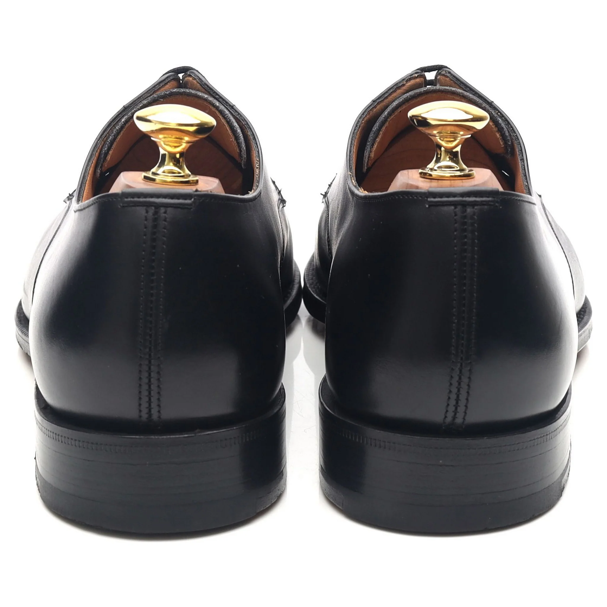 'Cartmel' Black Leather Cap Toe Derby UK 8.5 F - Image 4