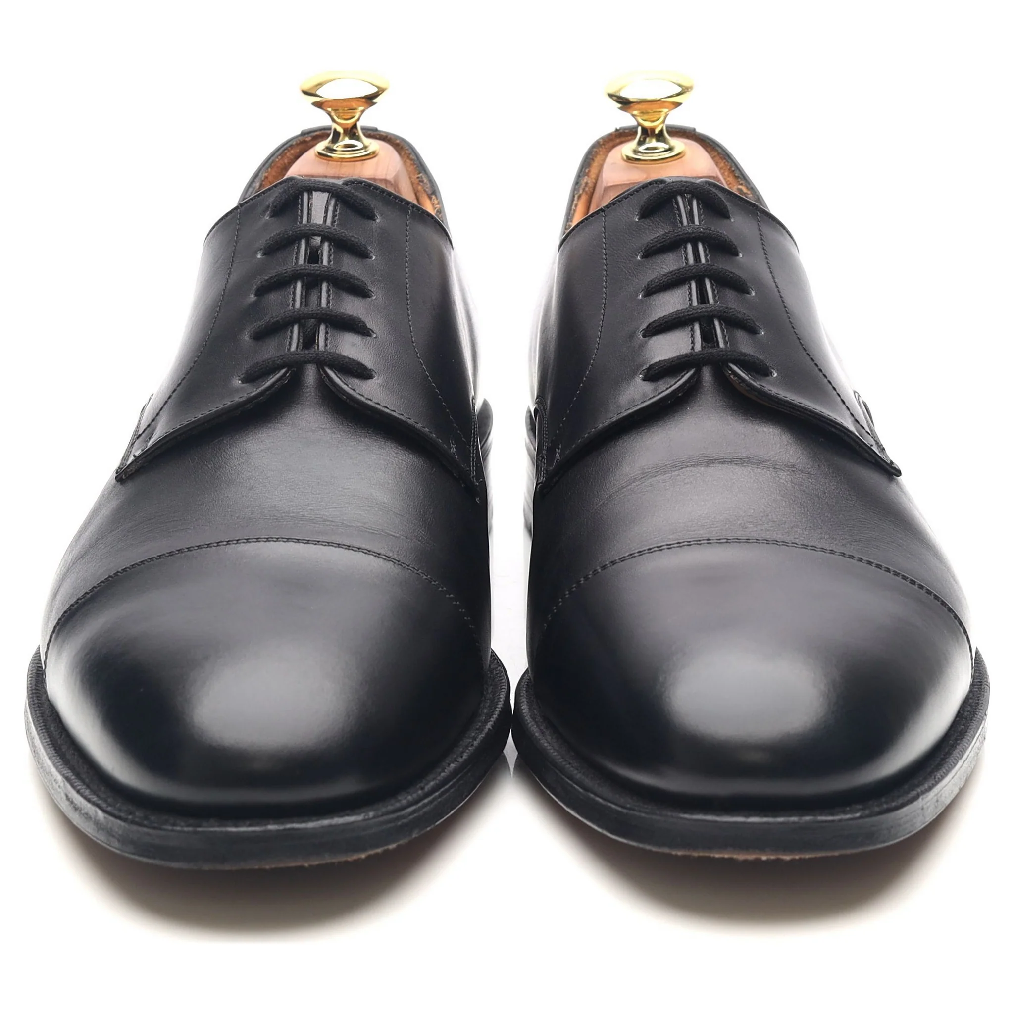 'Cartmel' Black Leather Cap Toe Derby UK 8.5 F - Image 8