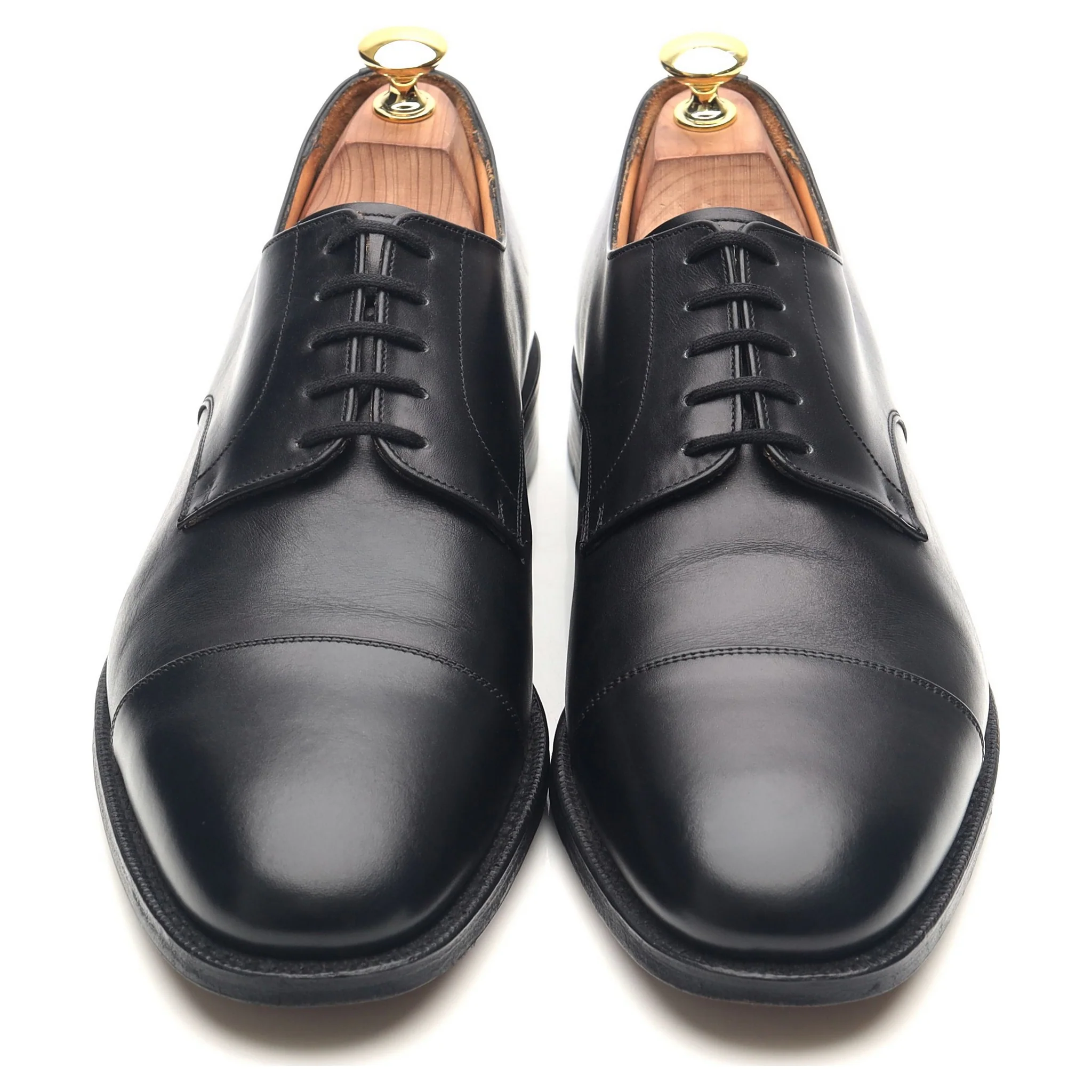 'Cartmel' Black Leather Cap Toe Derby UK 8.5 F - Image 9