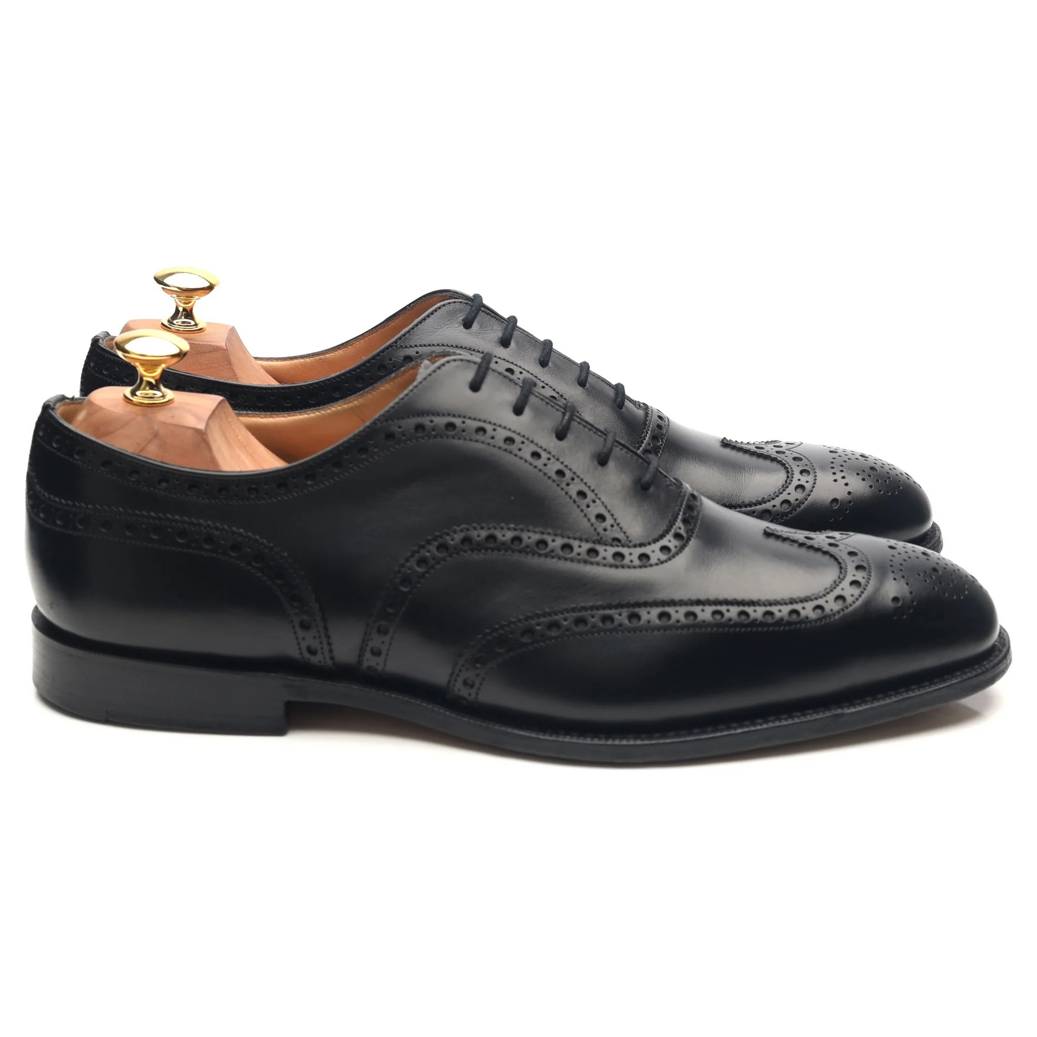 'Chetwynd' Black Leather Brogues UK 9.5 H - Image 6