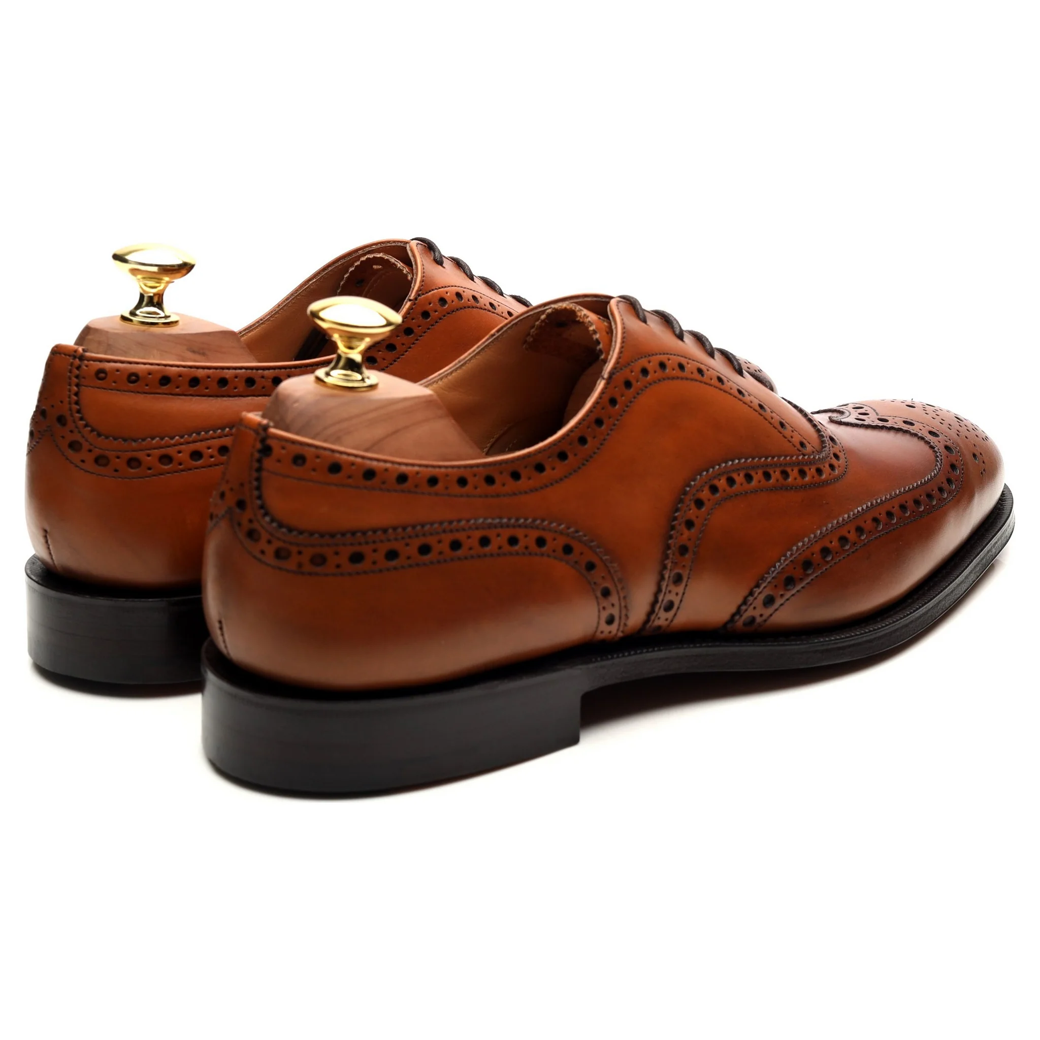 'Chetwynd' Tan Brown Leather Brogues UK 8 F - Image 5