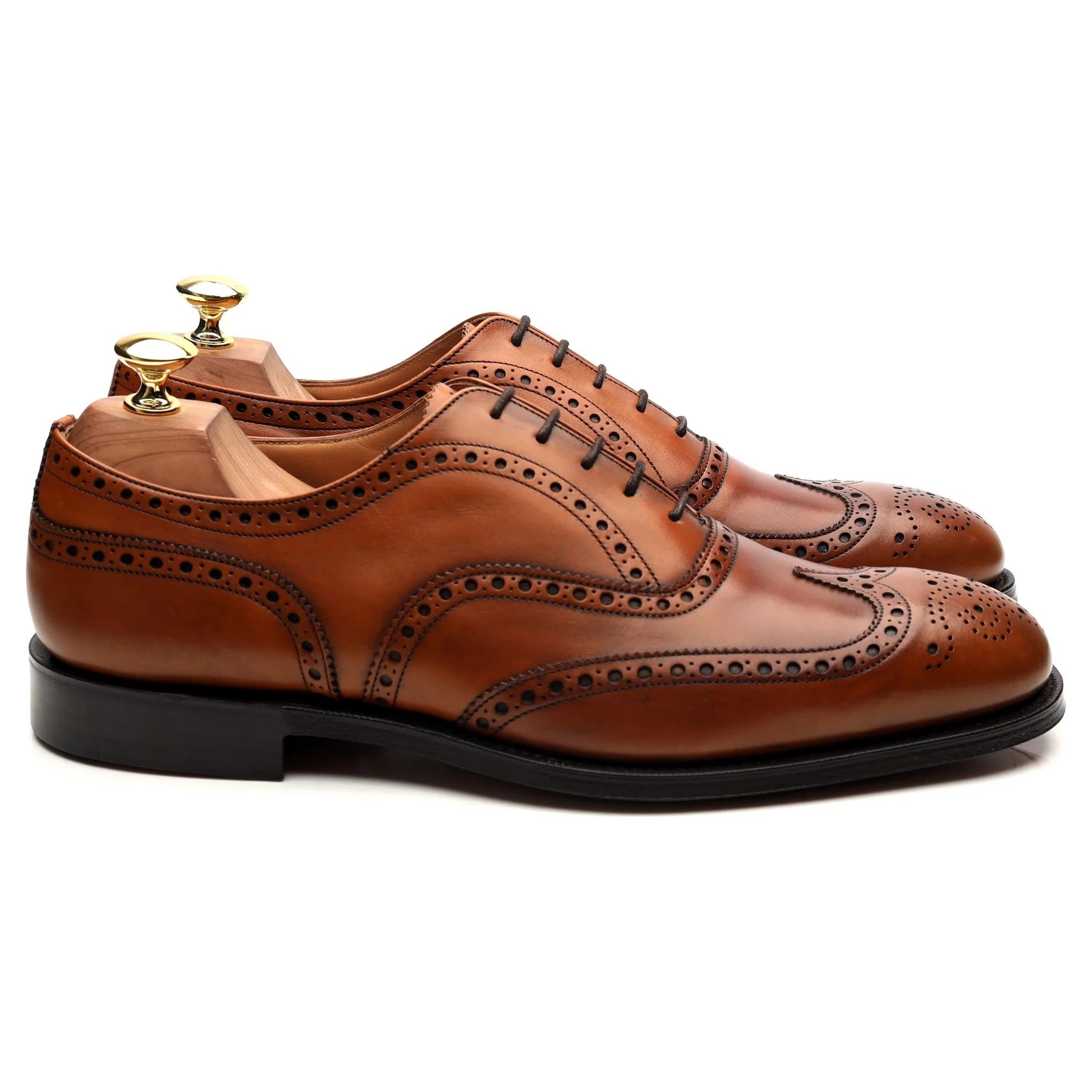 'Chetwynd' Tan Brown Leather Brogues UK 8 F - Image 6