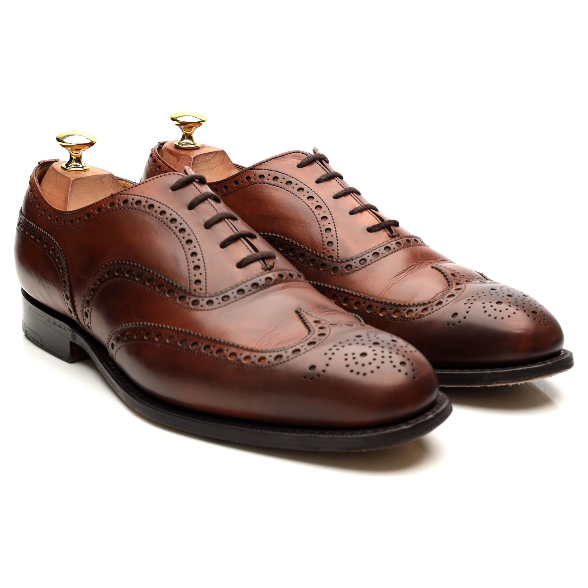 'Chetwynd' Tan Brown Leather Brogues UK 9 G - Image 7