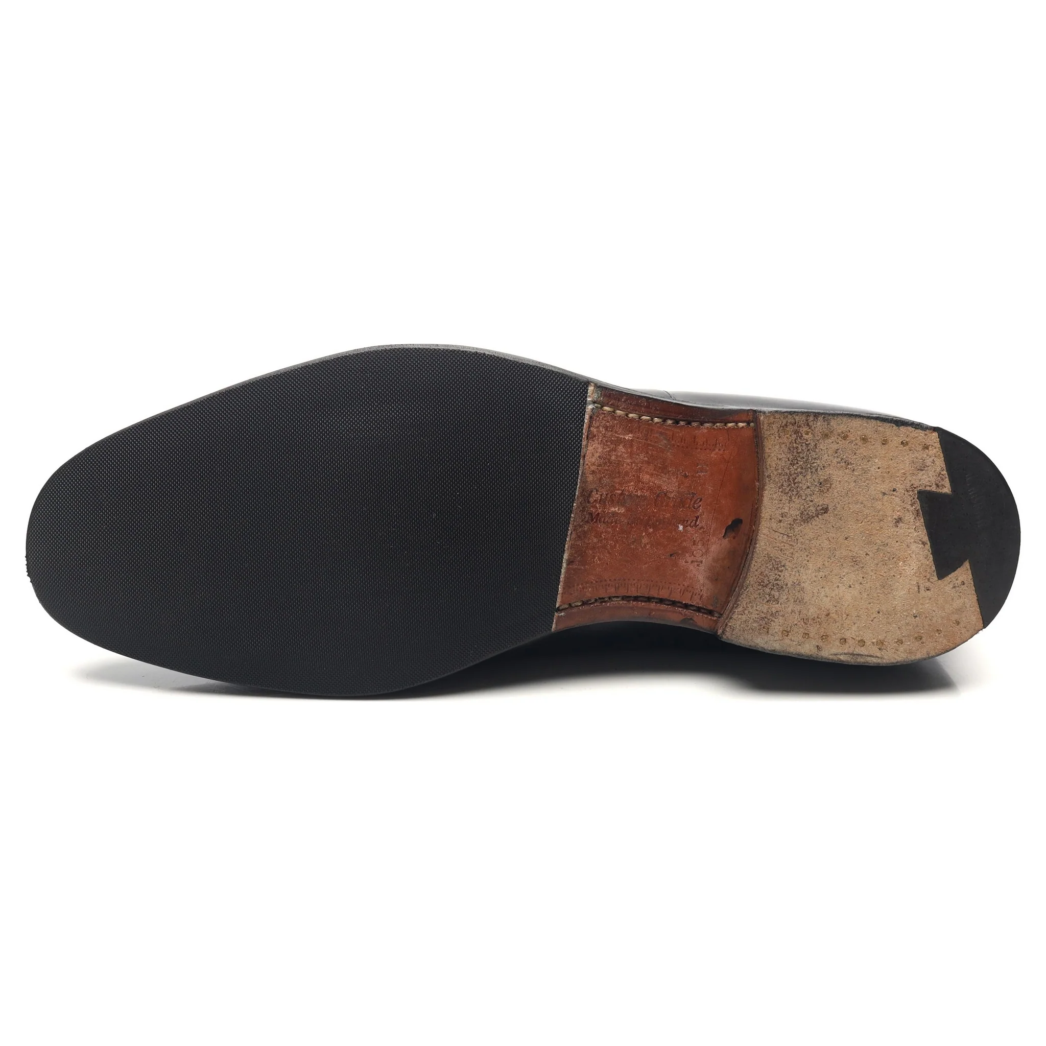 'Consul' Black Leather Oxford UK 10.5 H - Image 10