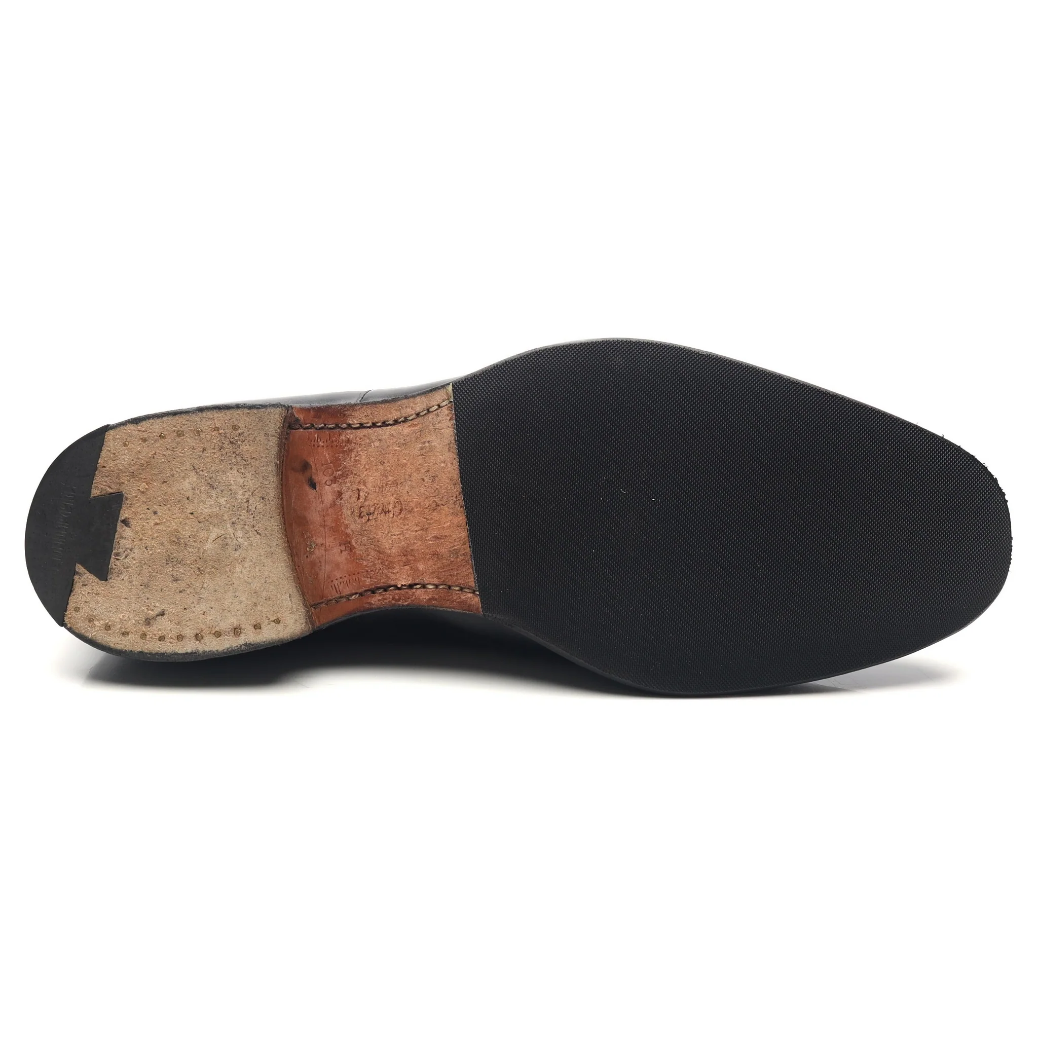 'Consul' Black Leather Oxford UK 10.5 H - Image 11