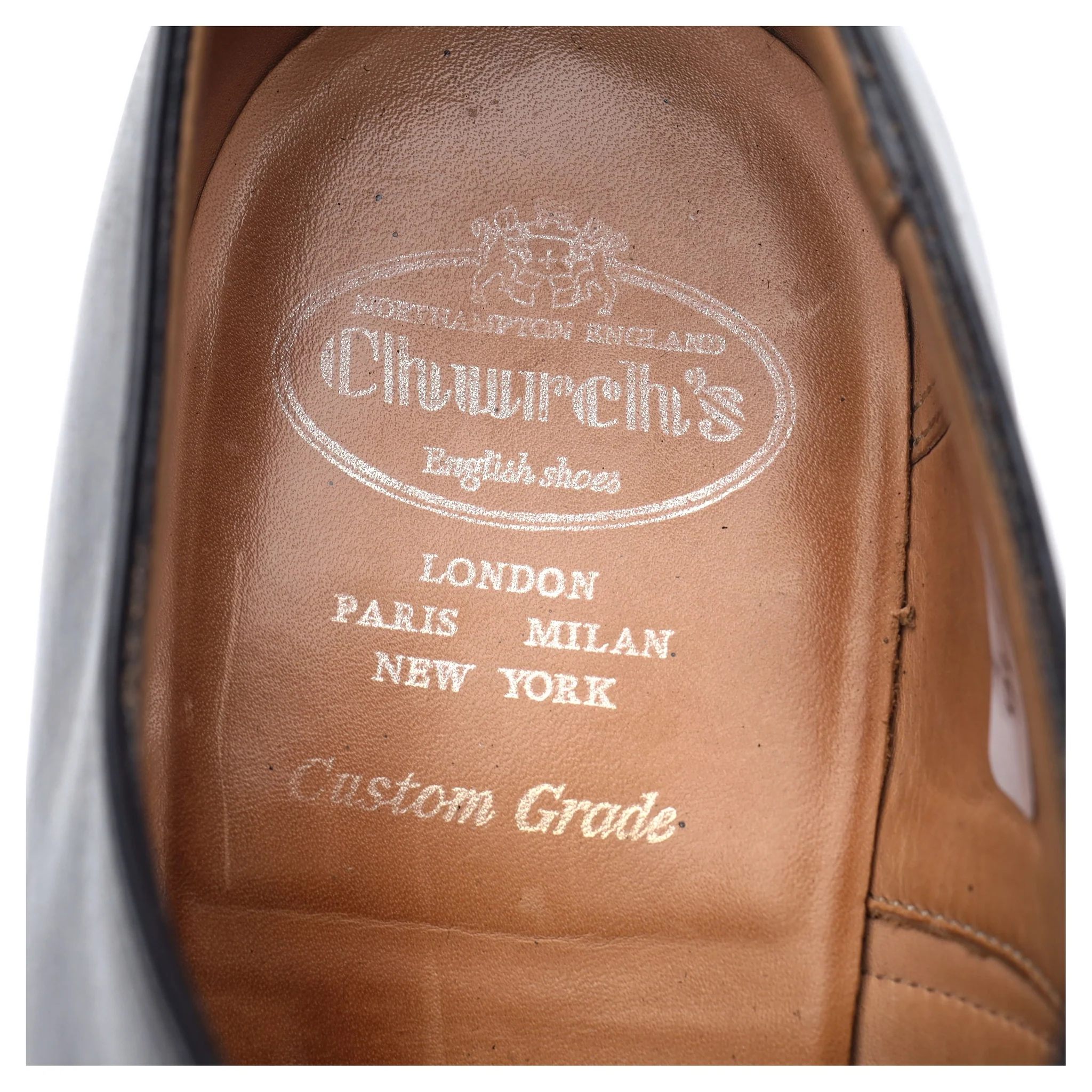 'Consul' Black Leather Oxford UK 10.5 H - Image 12